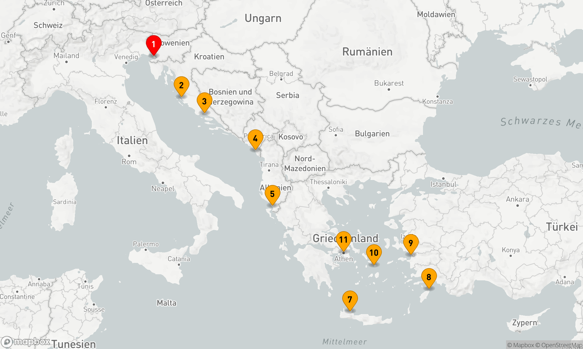 Route 10 Nächte - AEGEAN EXPEDITION