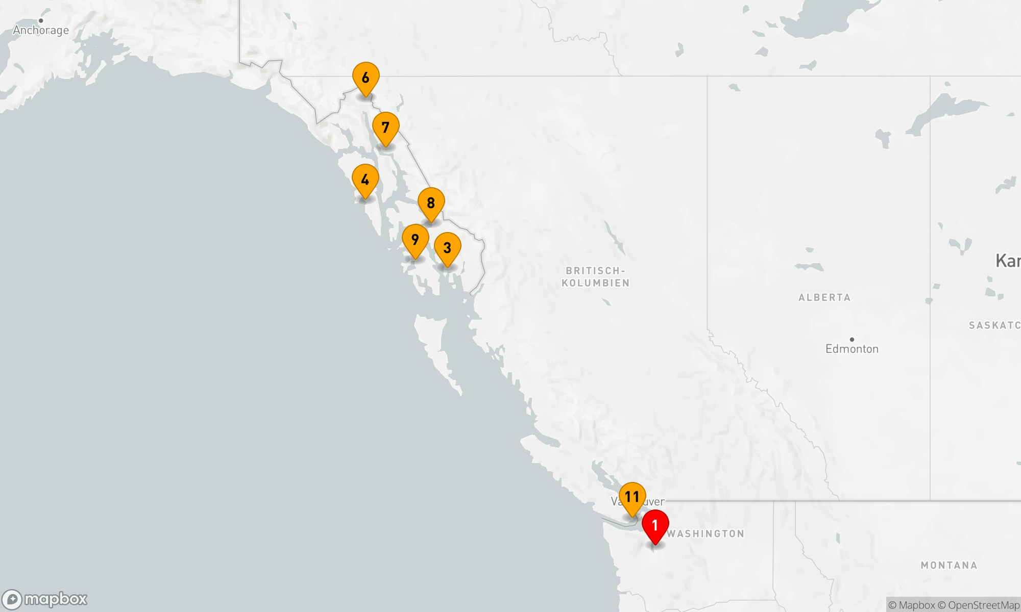 Route 11 Nächte - DRAMATIC ALASKA