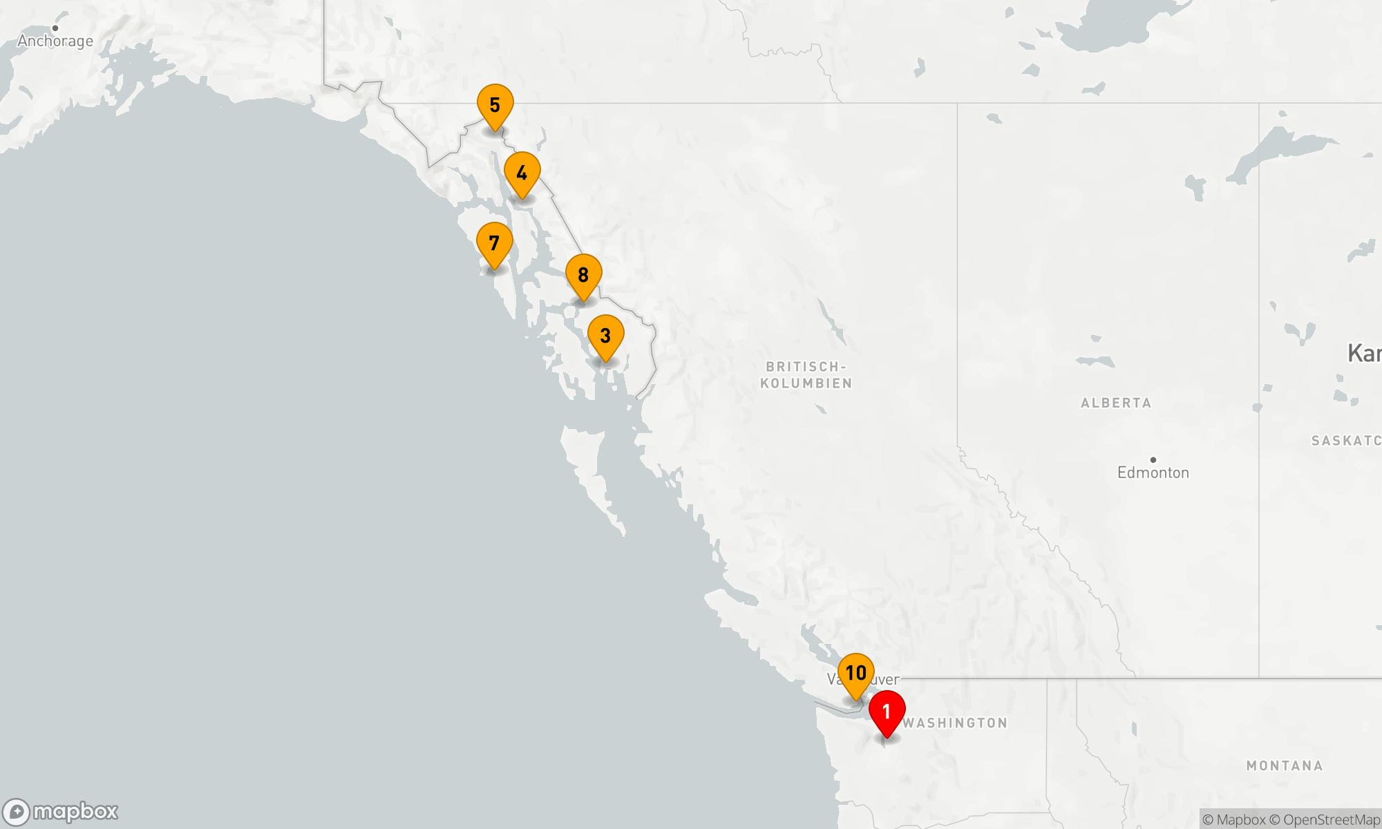 Route 10 Nächte - TRAILS OF ICE & FIRE
