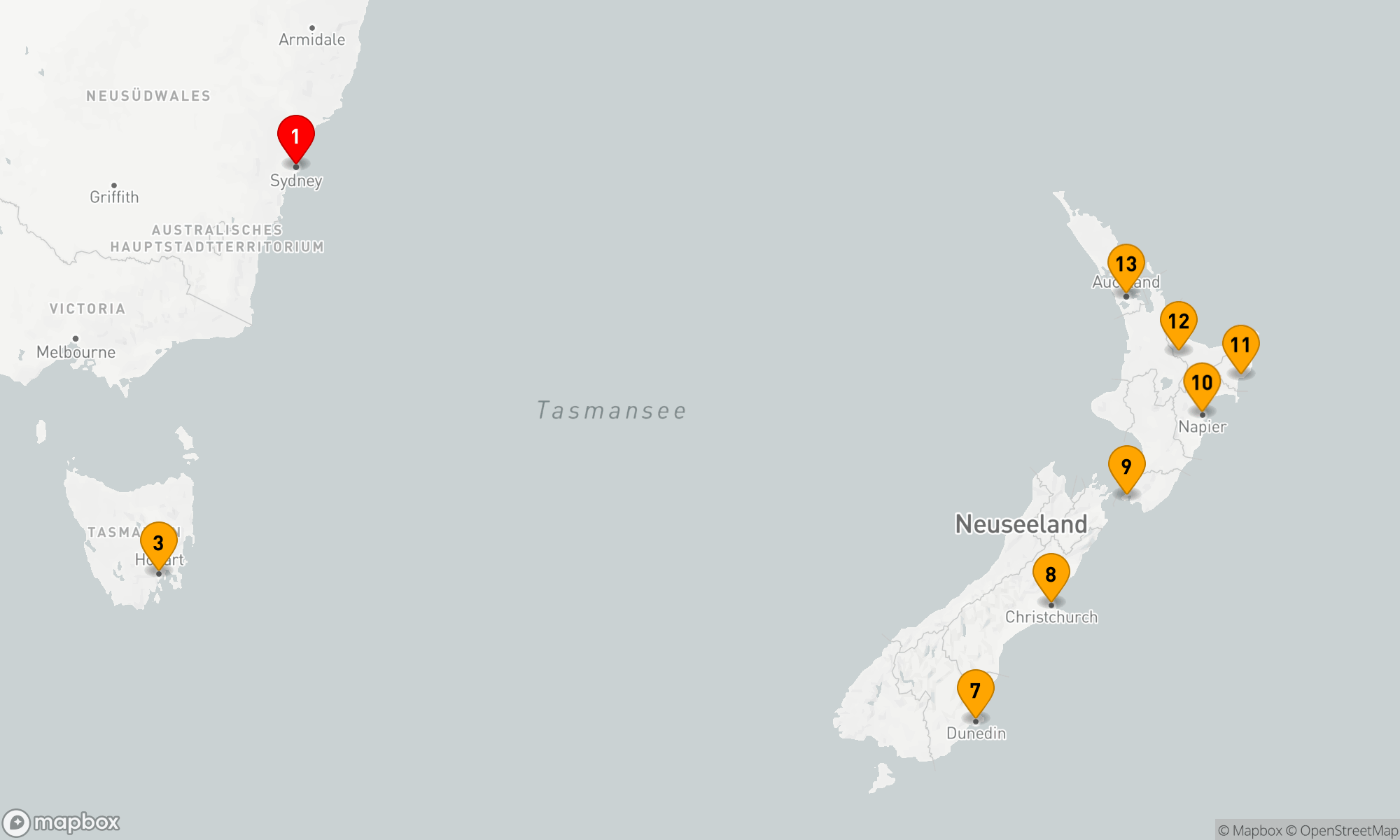 Route 12 Nächte - A KIWI HOLIDAY