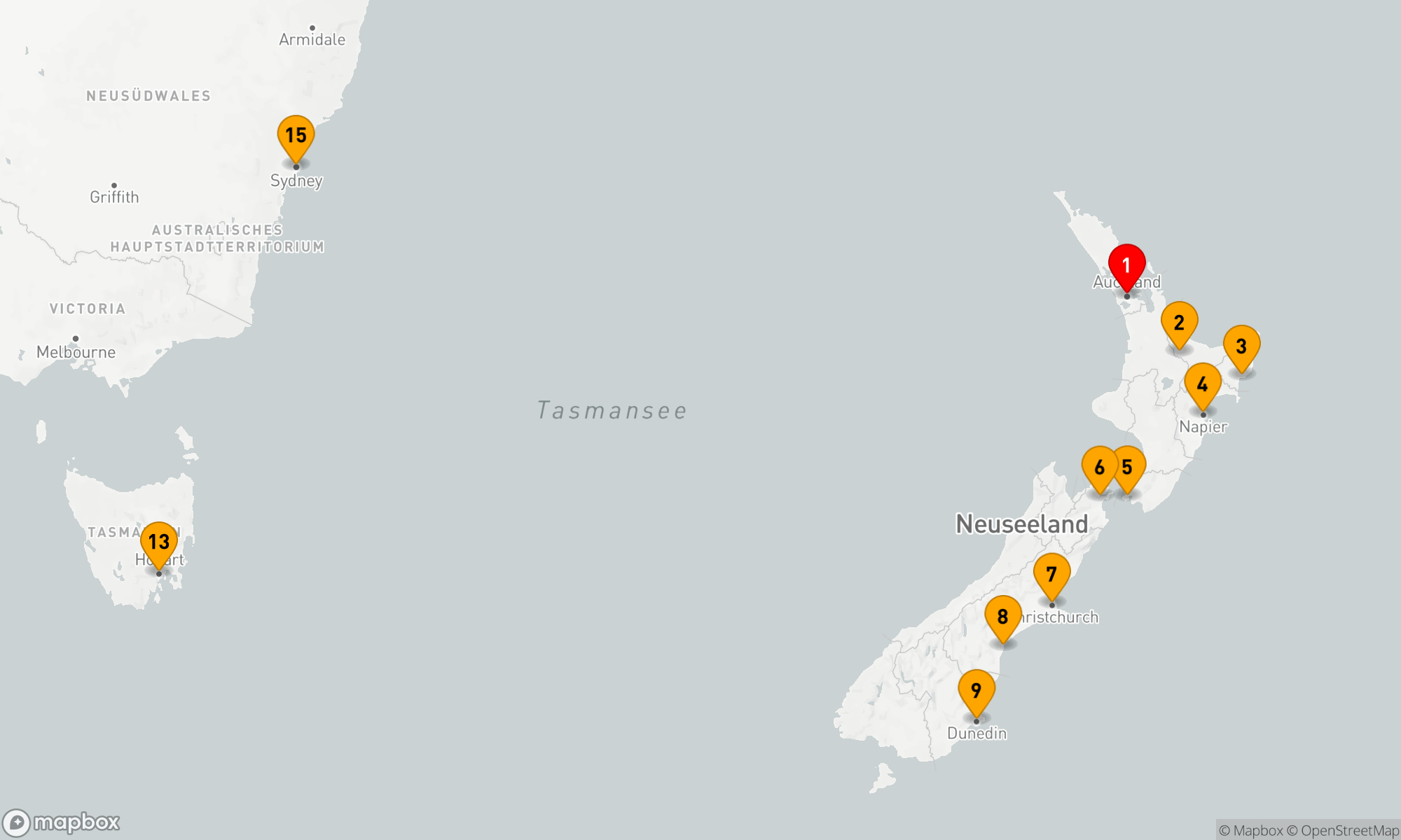 Route 14 Nächte - AUSSIES & ZEALANDERS