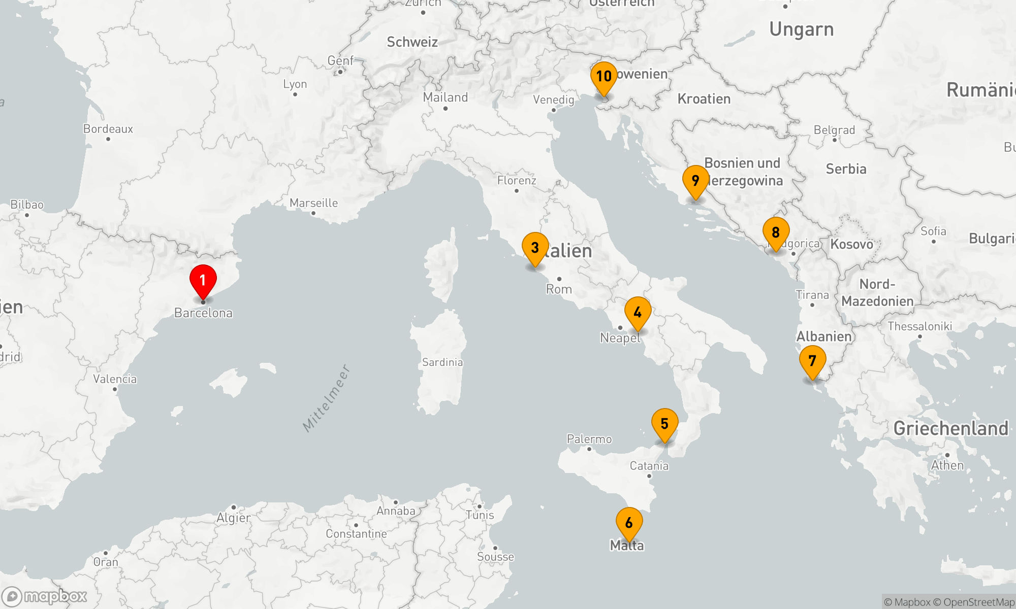 Route 9 Nächte - ISLANDS & EMPIRES