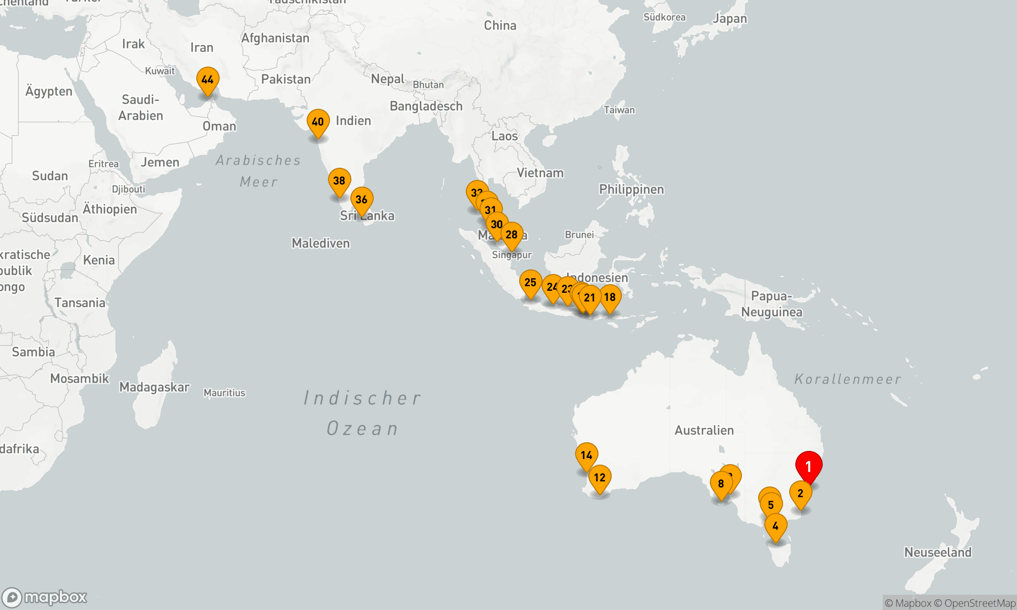 Route 44 Nächte - OUTBACK TO OPULENCE