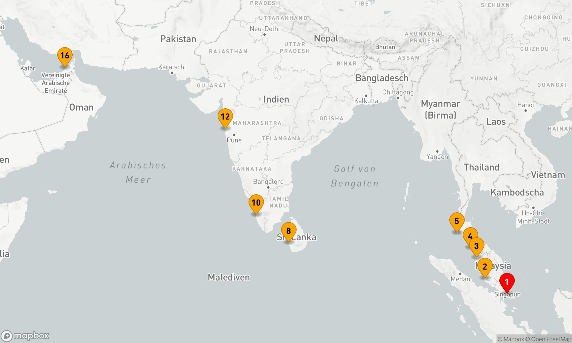 Route 16 Nächte - A JOURNEY OF COLOR & SPICE