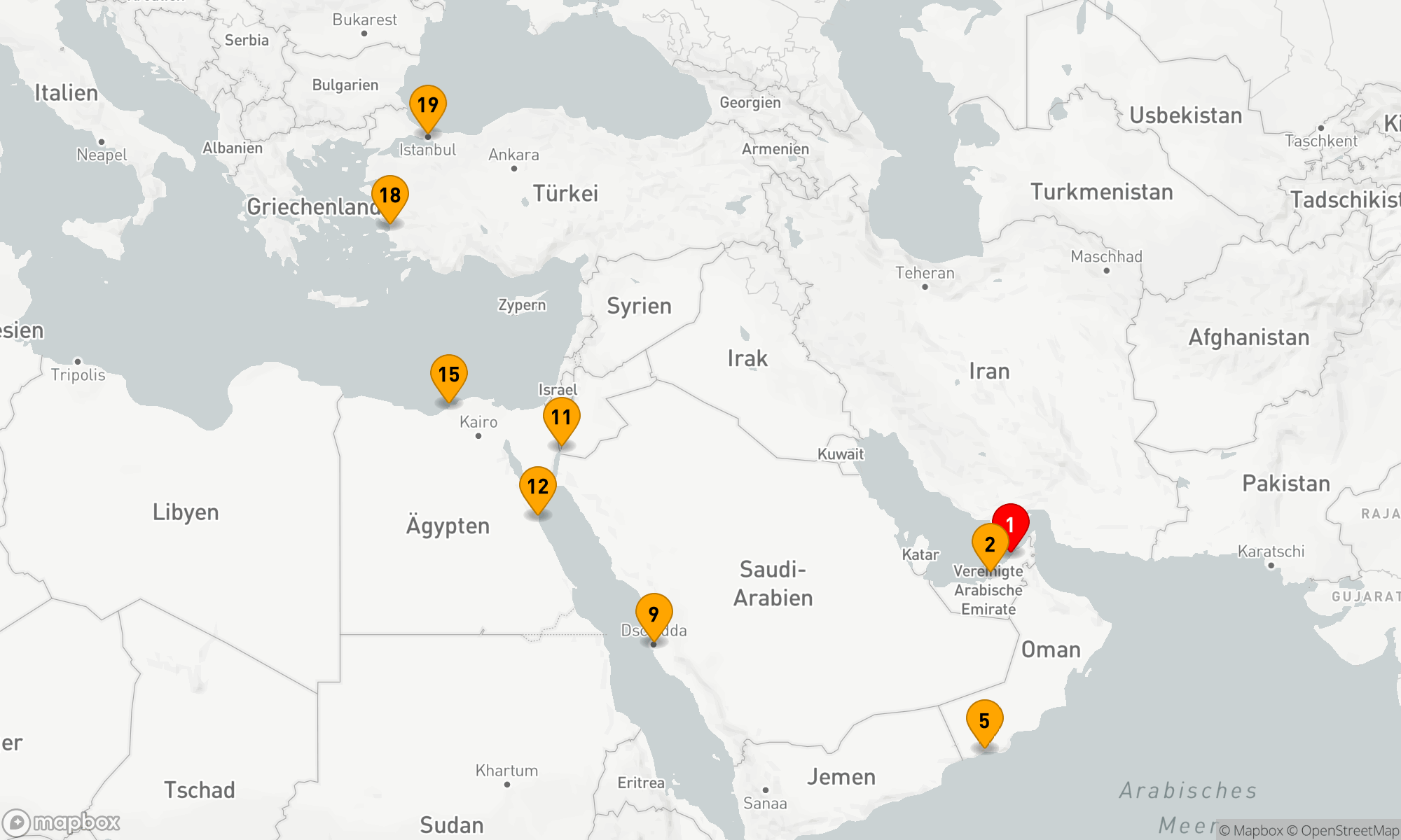 Route 19 Nächte - ARABIAN NIGHTS