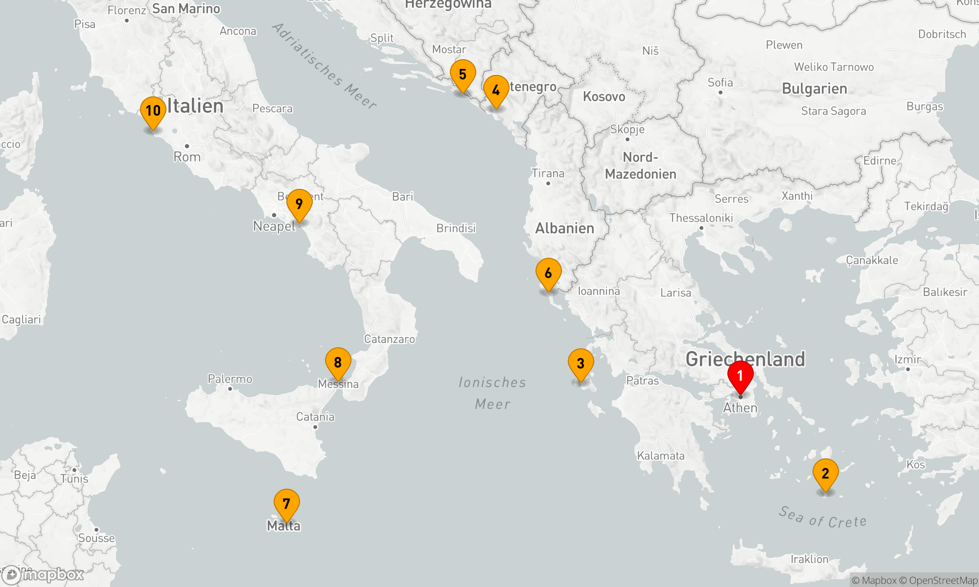 Route 9 Nächte - ANCIENT ATHENIAN ADVENTURE