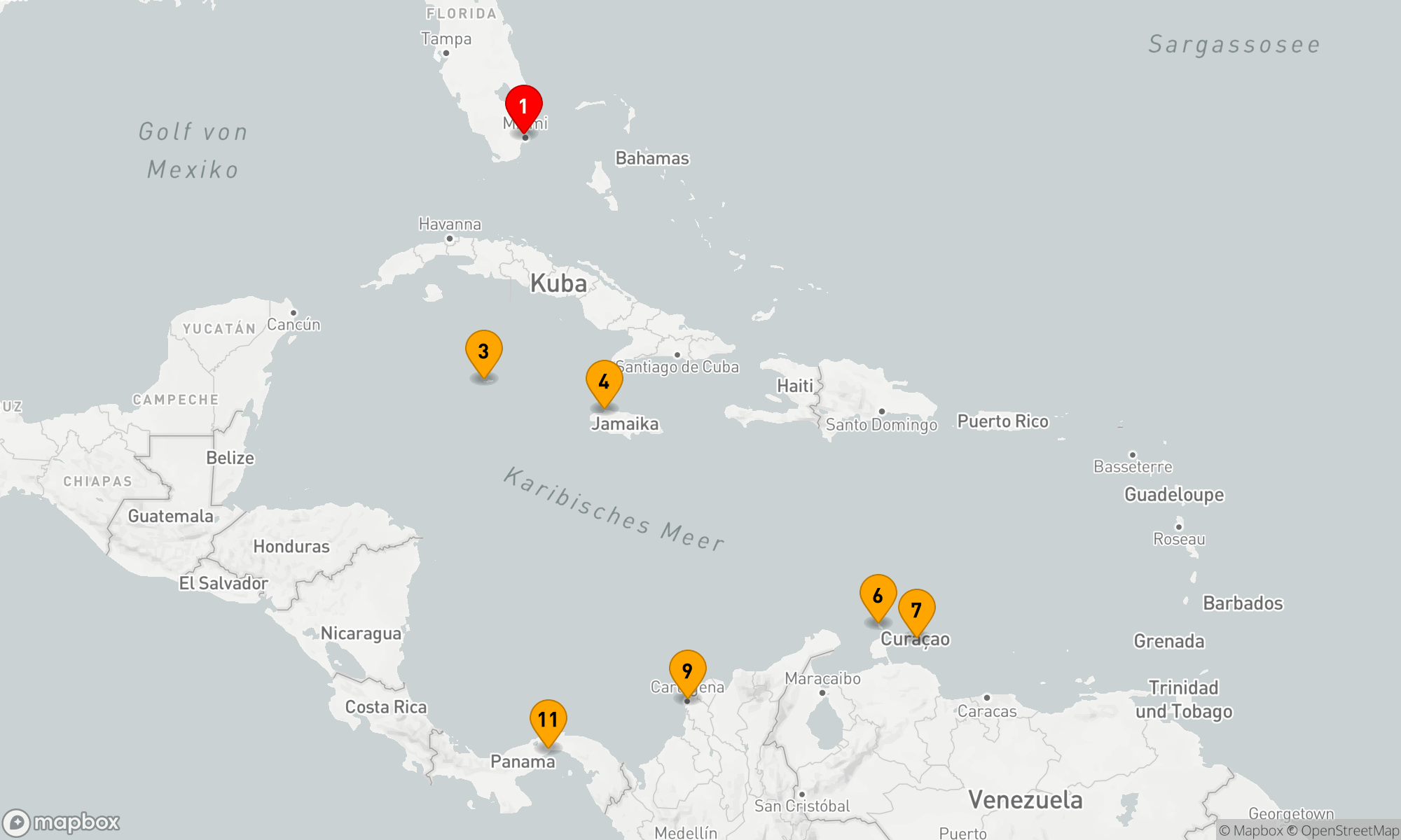 Route 10 Nächte - CLASSIC CANAL & TROPICS