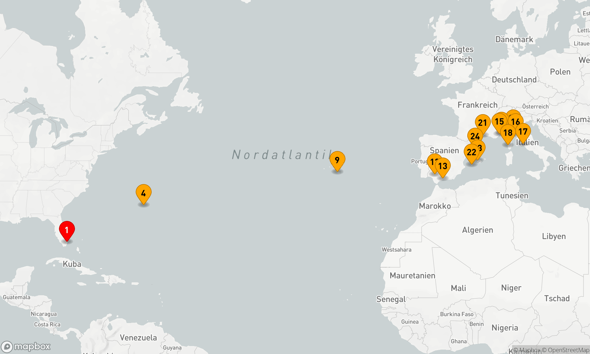 Route 23 Nächte - ACROSS THE ATLANTIC