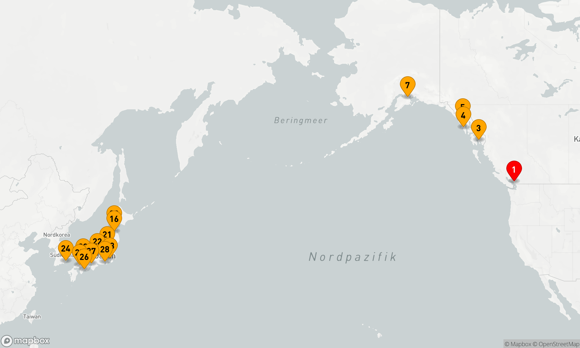 Route 27 Nächte - GLACIERS,  GEISHAS & GYOZA
