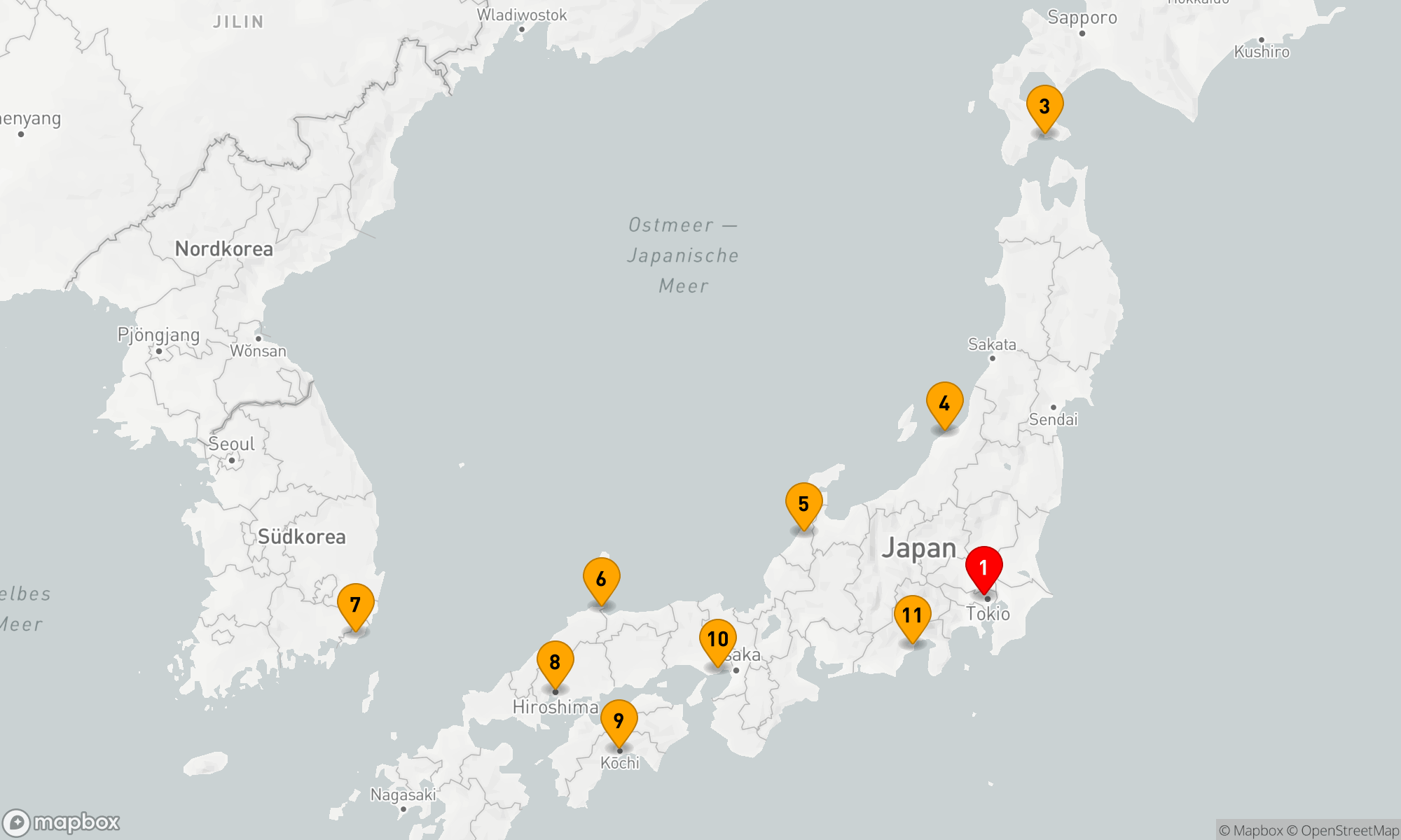 Route 11 Nächte - TALES OF THE ORIENT