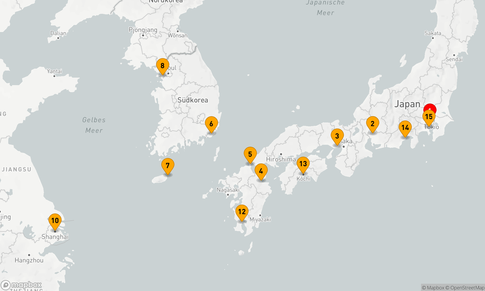Route 14 Nächte - AUTUMN IN ASIA