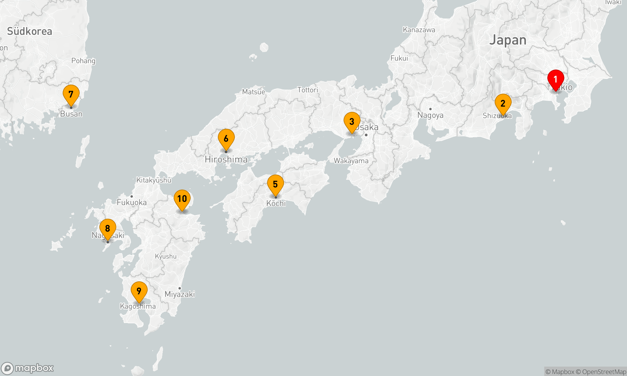 Route 11 Nächte - THE SHOGUN'S PATH