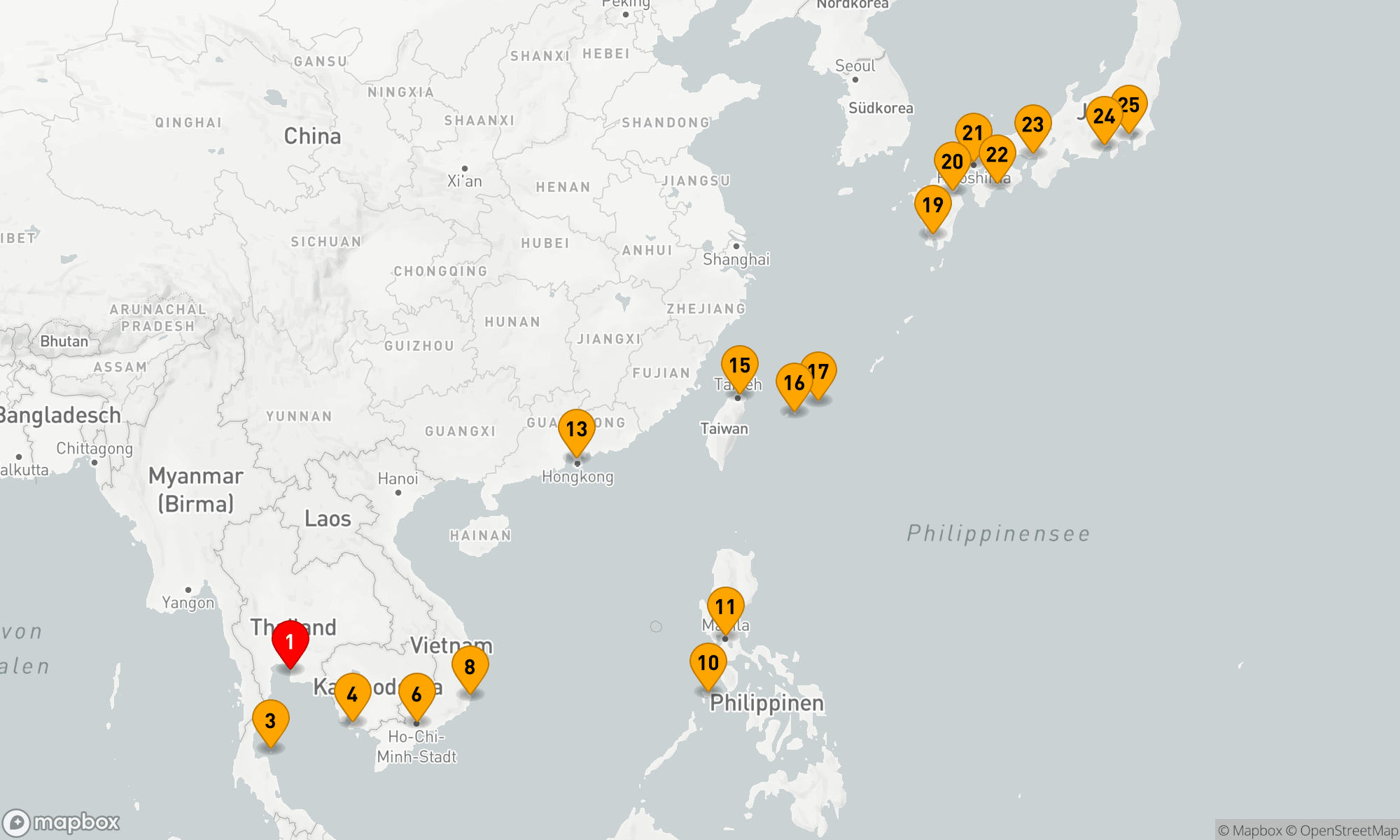 Route 24 Nächte - SAND,  SURF,  SILK & SUSHI
