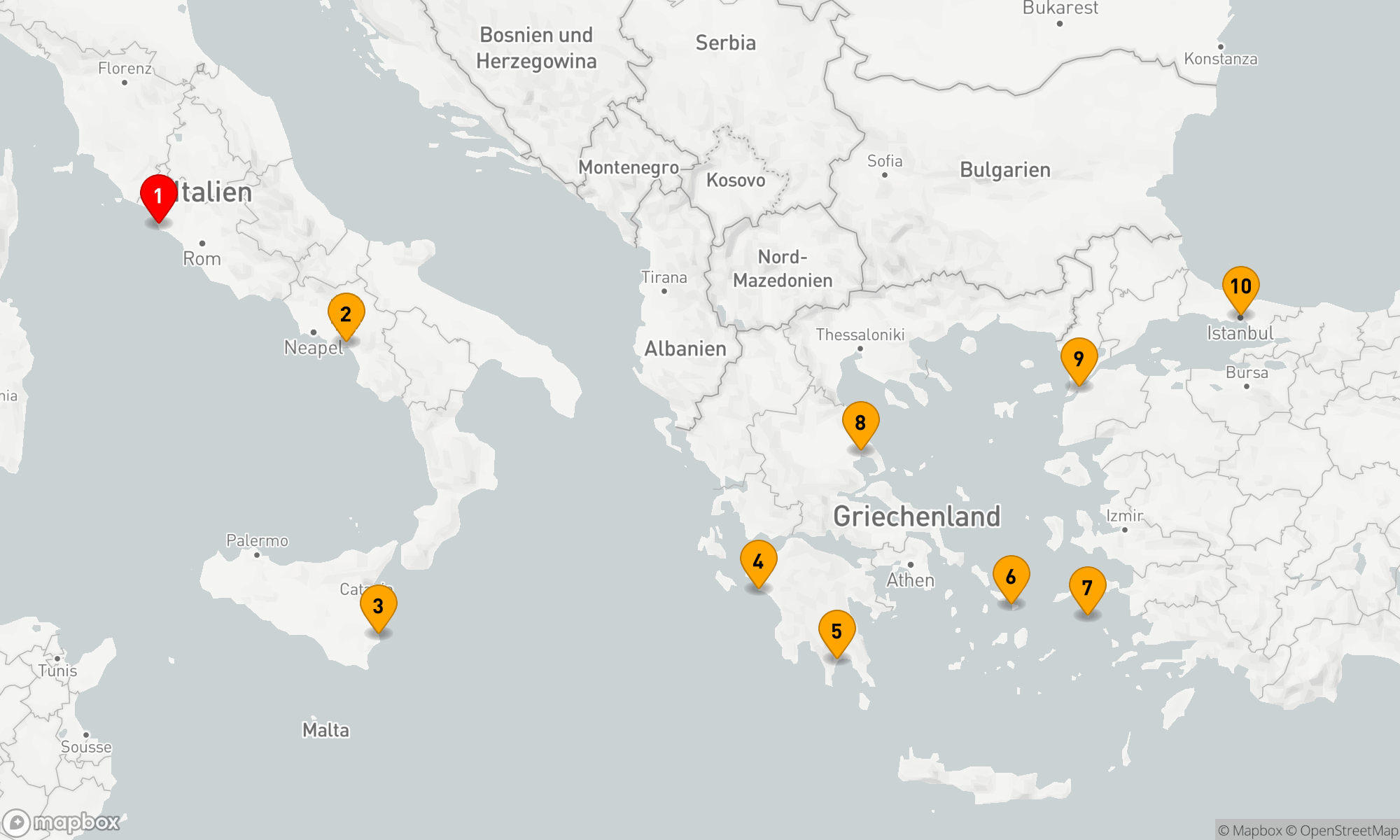 Route 9 Nächte - EXPLORING ANCIENT EMPIRES