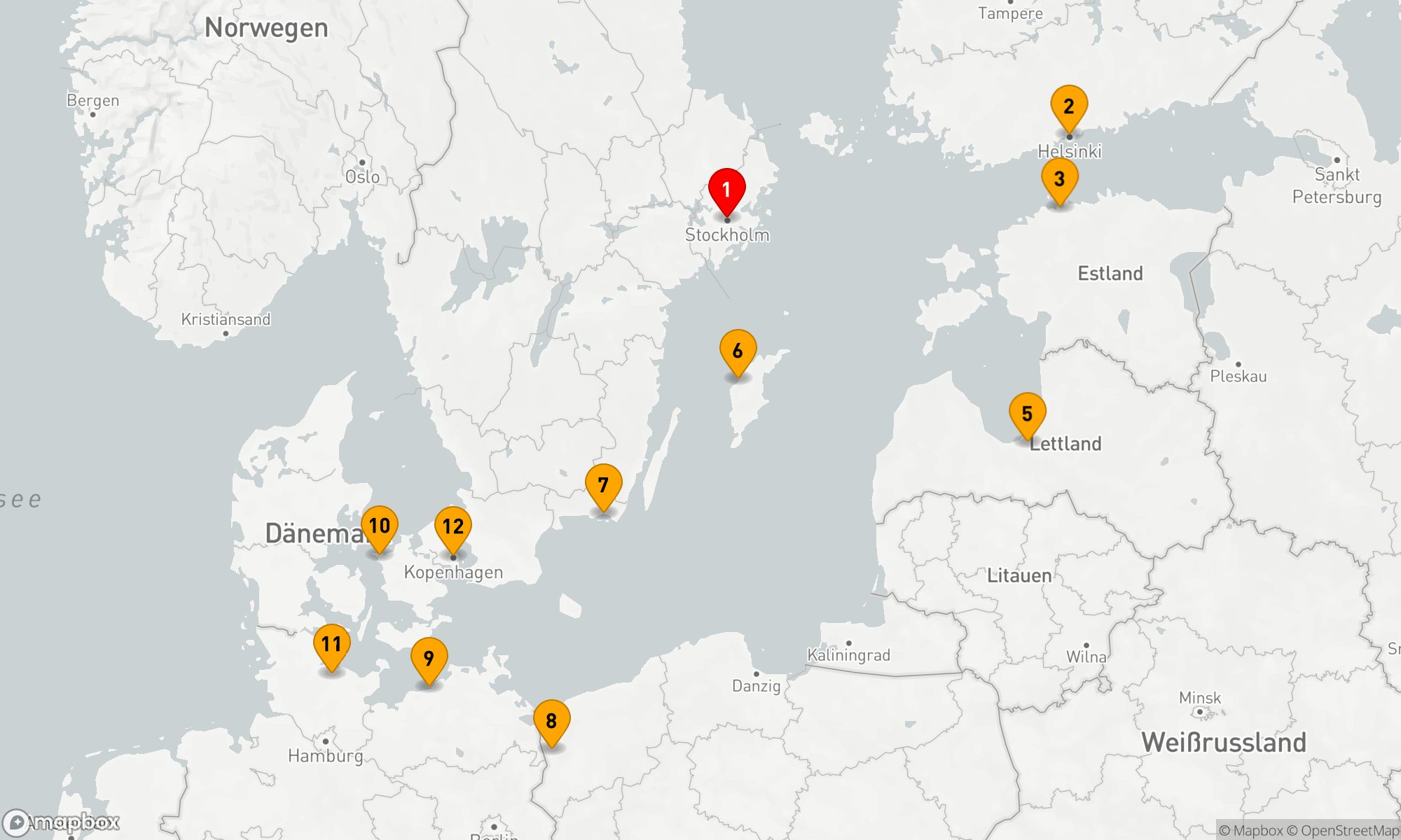 Route 11 Nächte - BALTIC BEAUTY