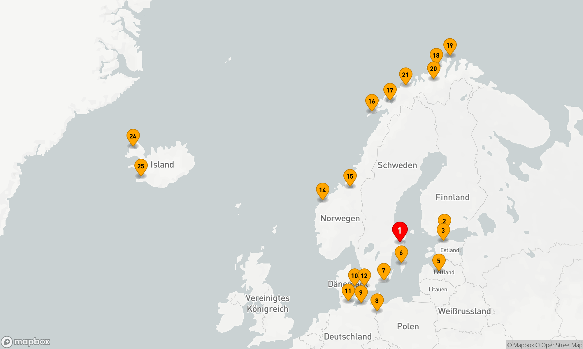 Route 24 Nächte - SCANDANAVIAN ESCAPE