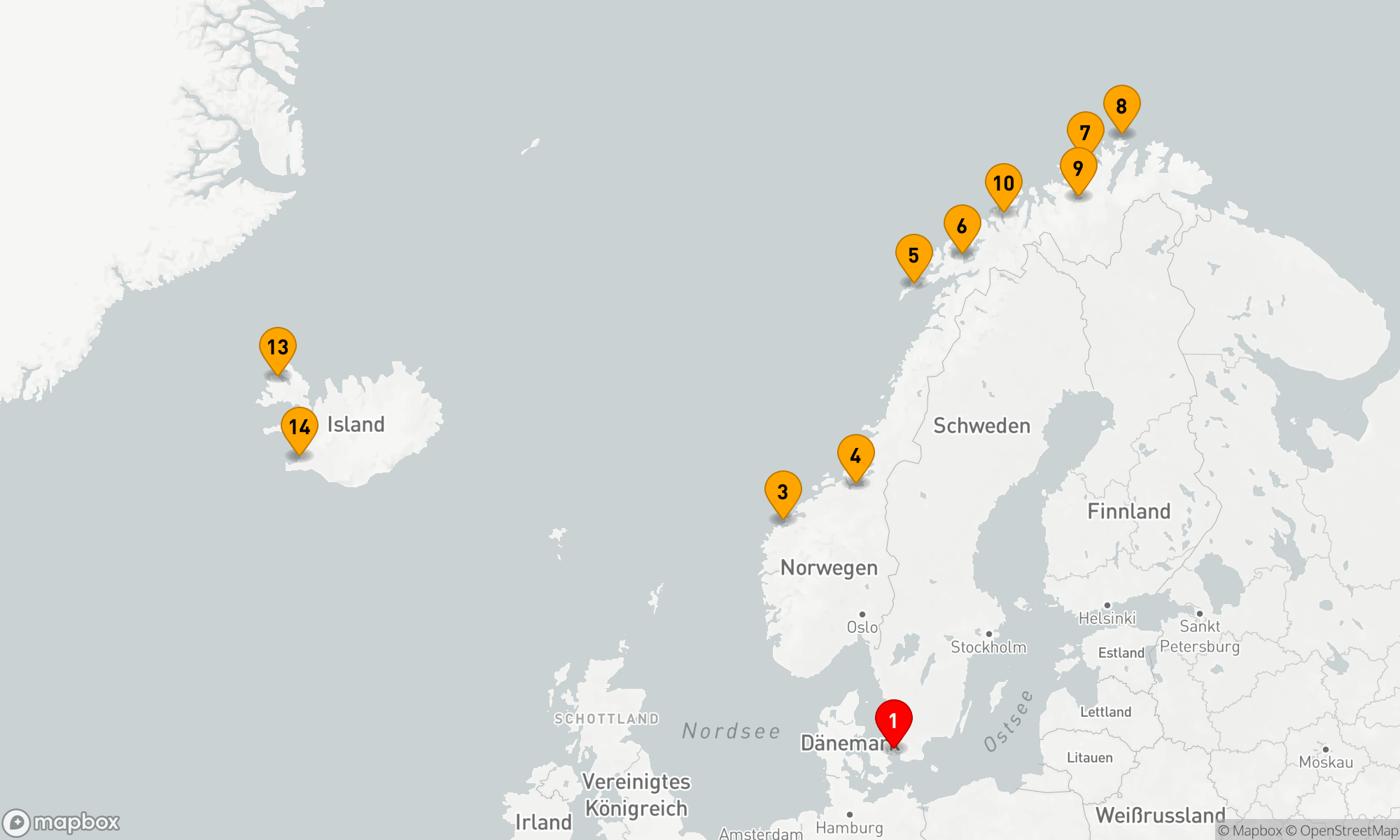 Route 13 Nächte - VOYAGE OF THE VIKINGS