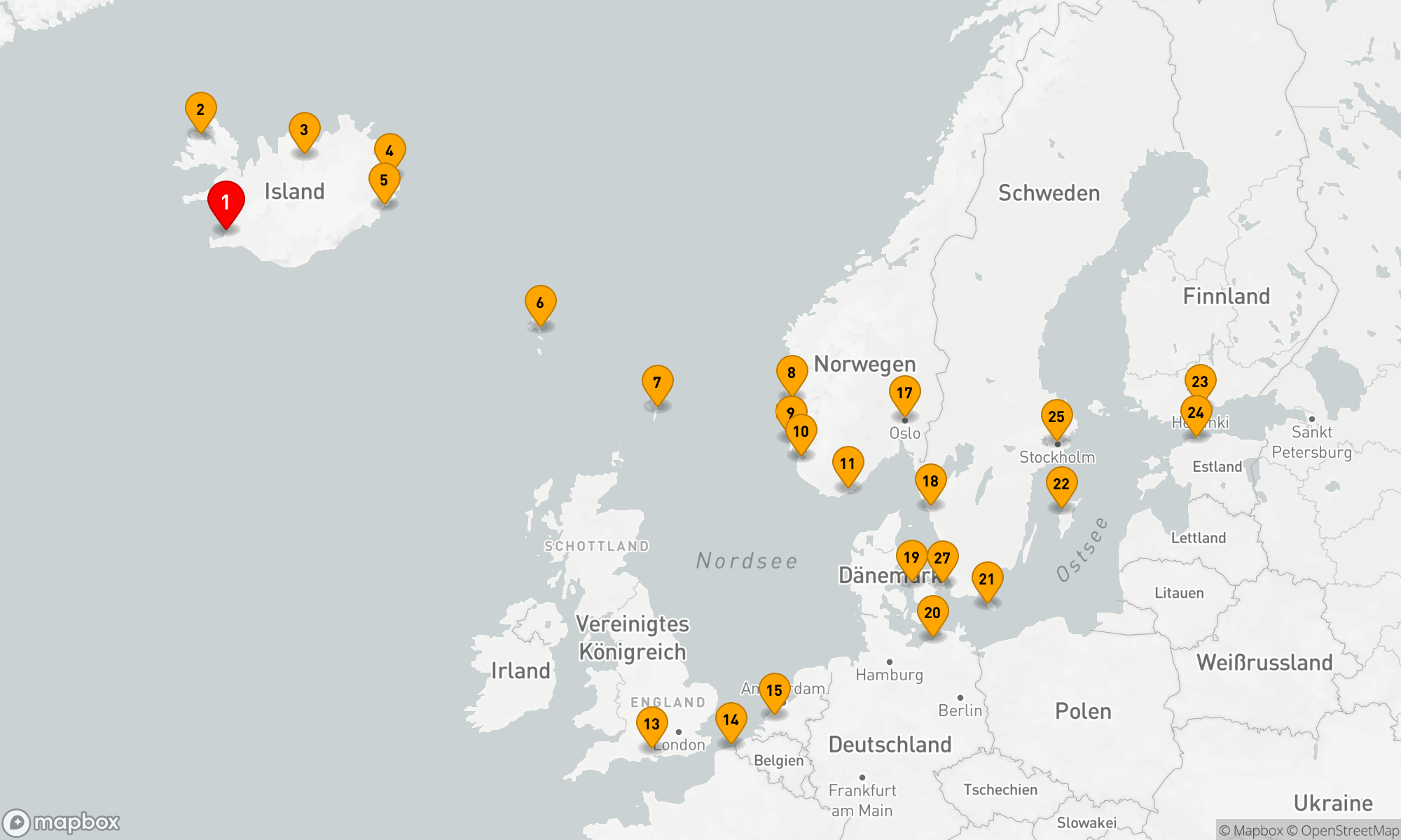Route 26 Nächte - NAUTICAL NORTHERN EUROPE