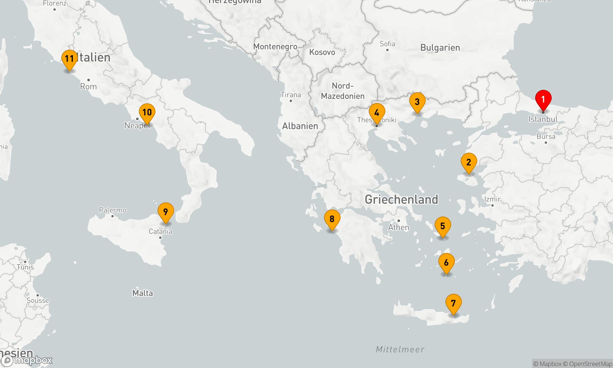 Route 10 Nächte - ICONIC GREEK ISLES