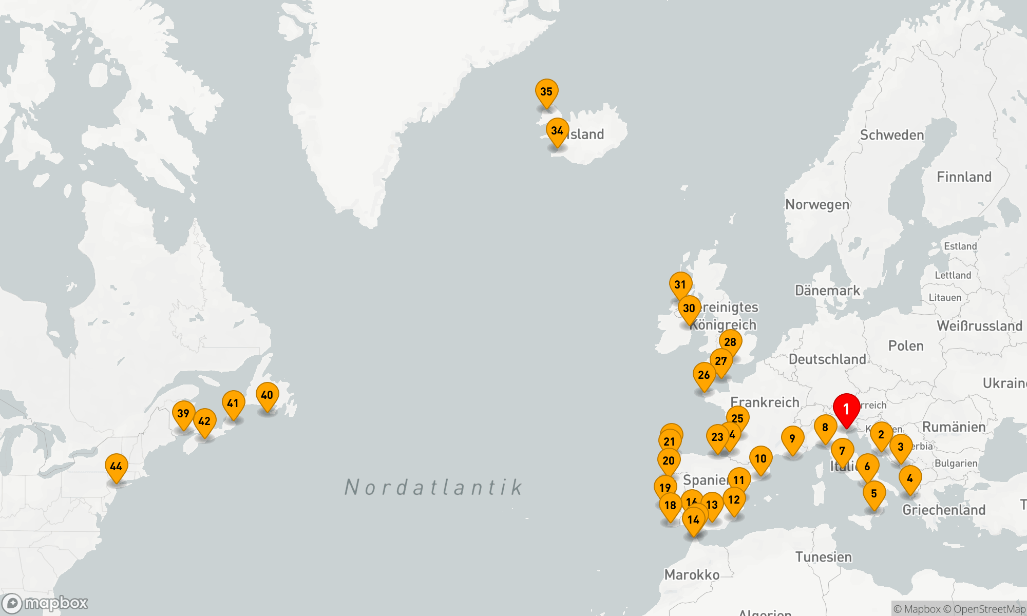 Route 43 Nächte - LAND OF LOVE TO LADY LIBERTY