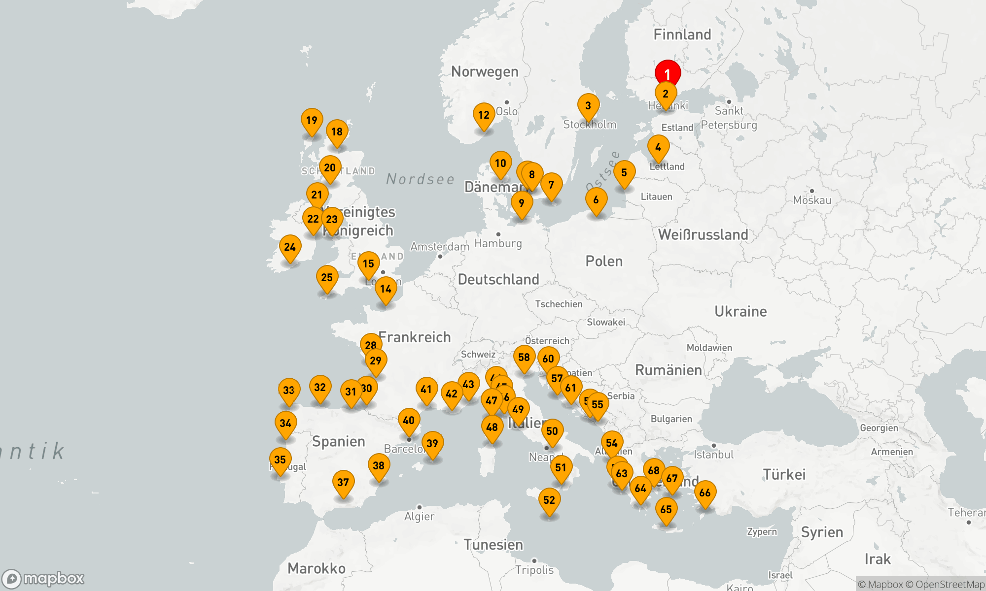 Route 67 Nächte - CONTINENTAL ENCOUNTERS