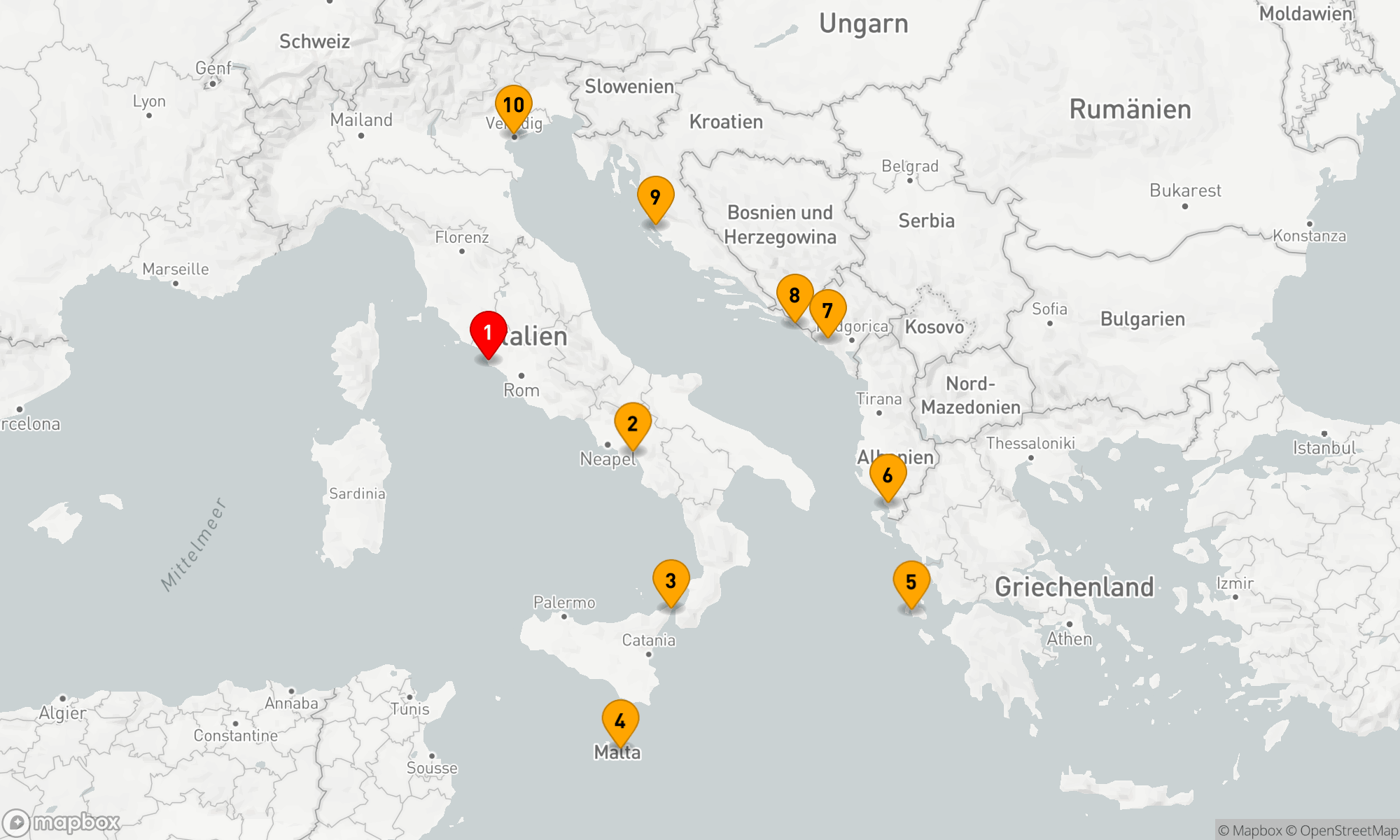 Route 9 Nächte - SEASCAPES & GASTRONOMY