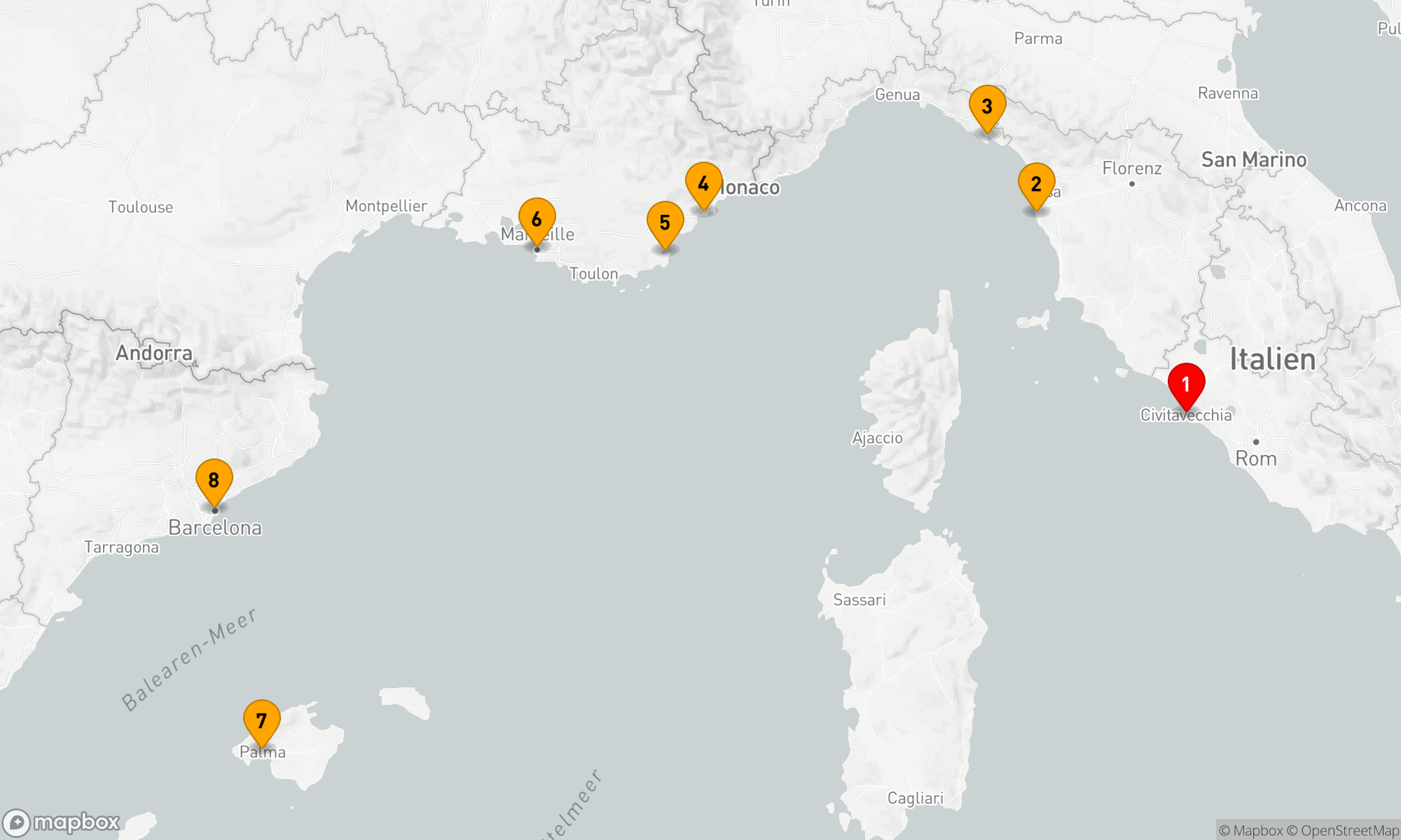 Route 7 Nächte - REGARDS FROM THE RIVIERA