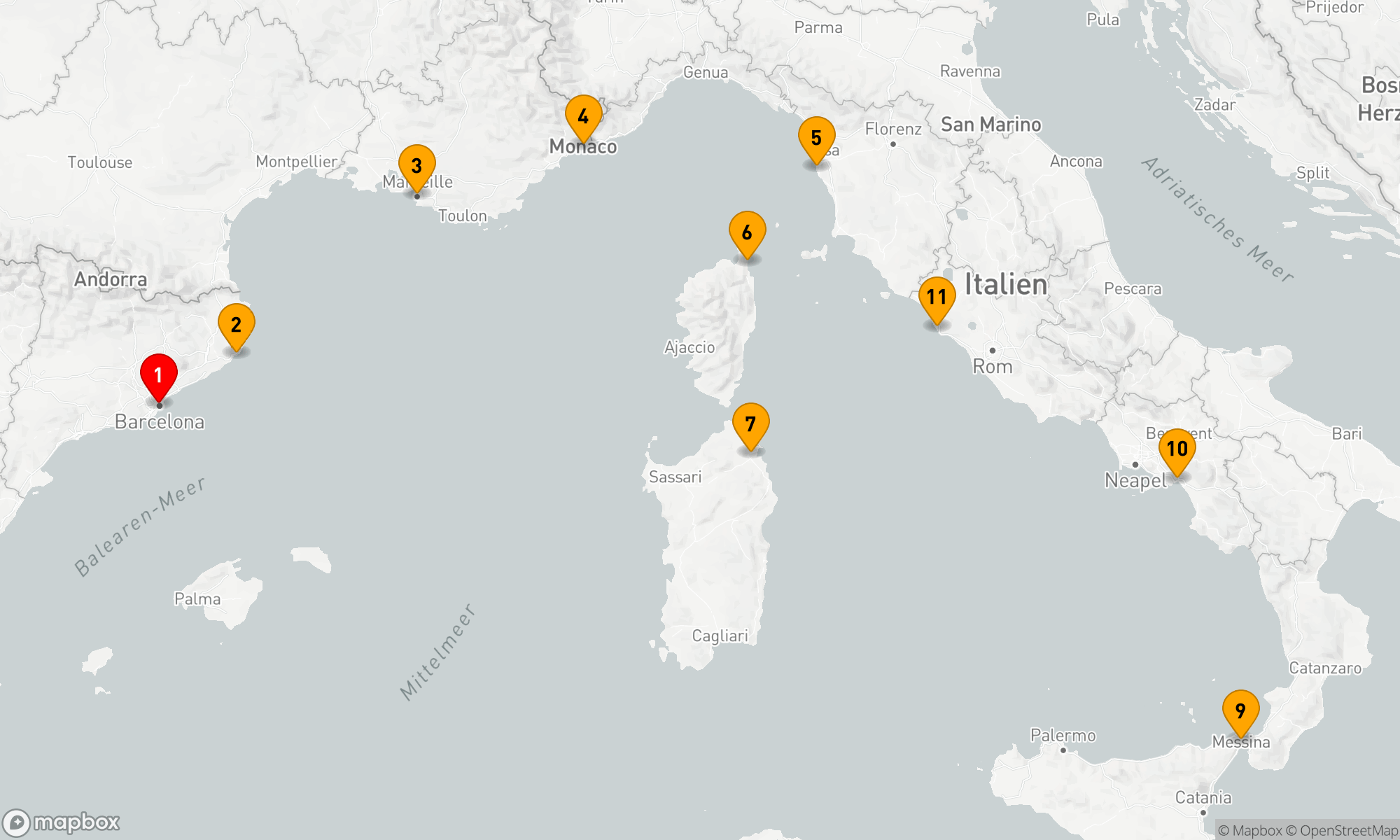 Route 10 Nächte - CROISSANTS & CANNOLI