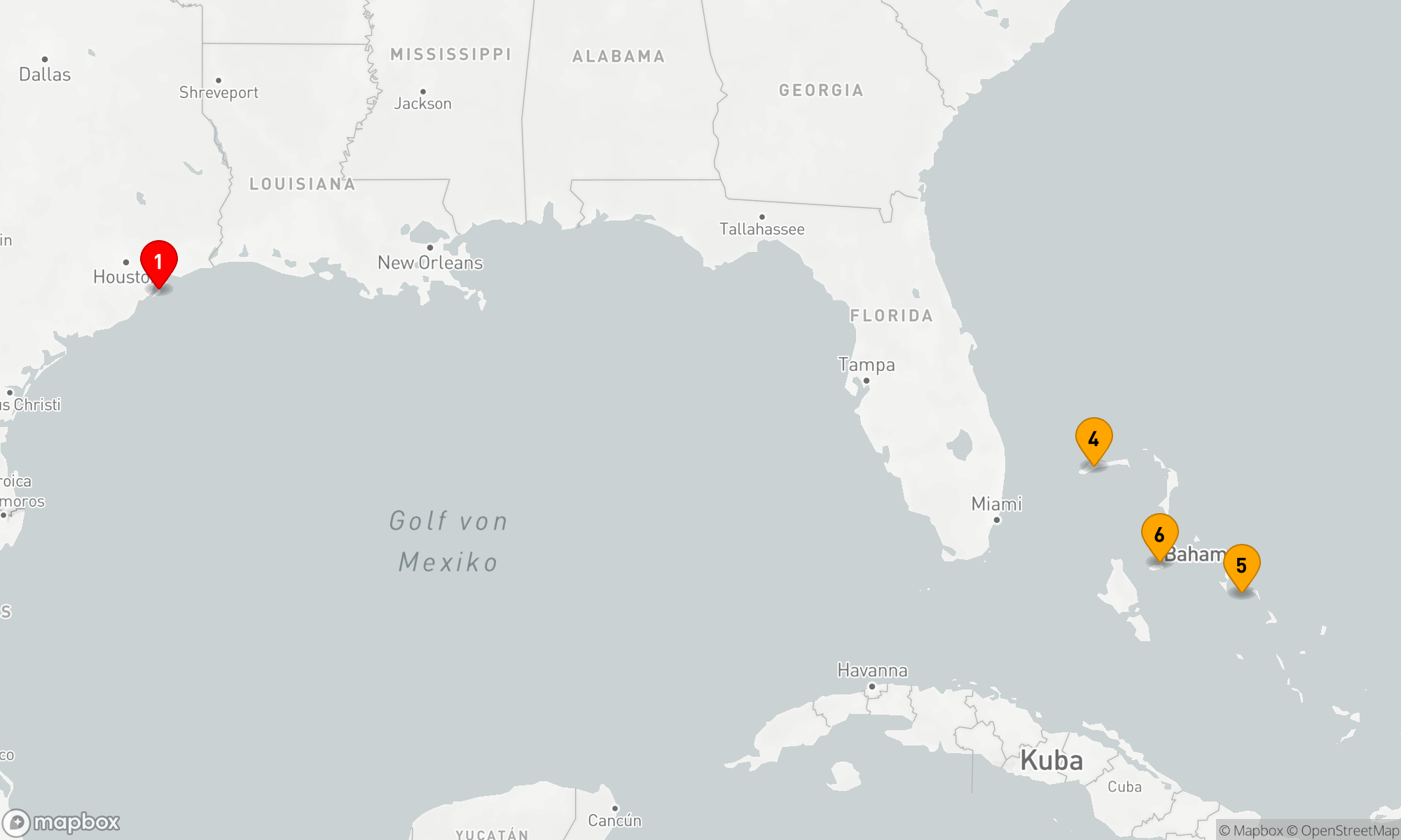 Route 8 Nächte - BAHAMAS