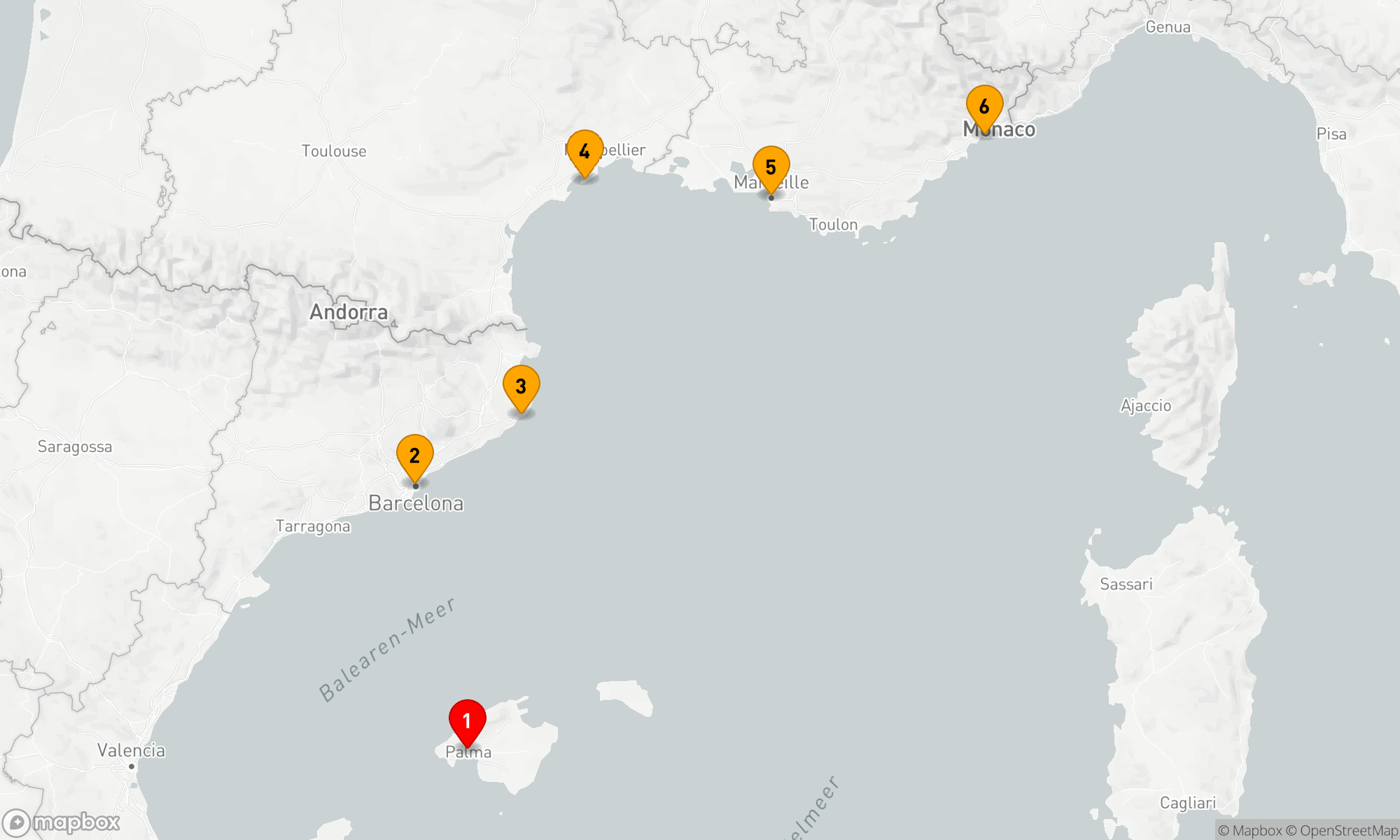 Route 5 Nächte - Kulturelle Kostbarkeiten des Mittelmeers