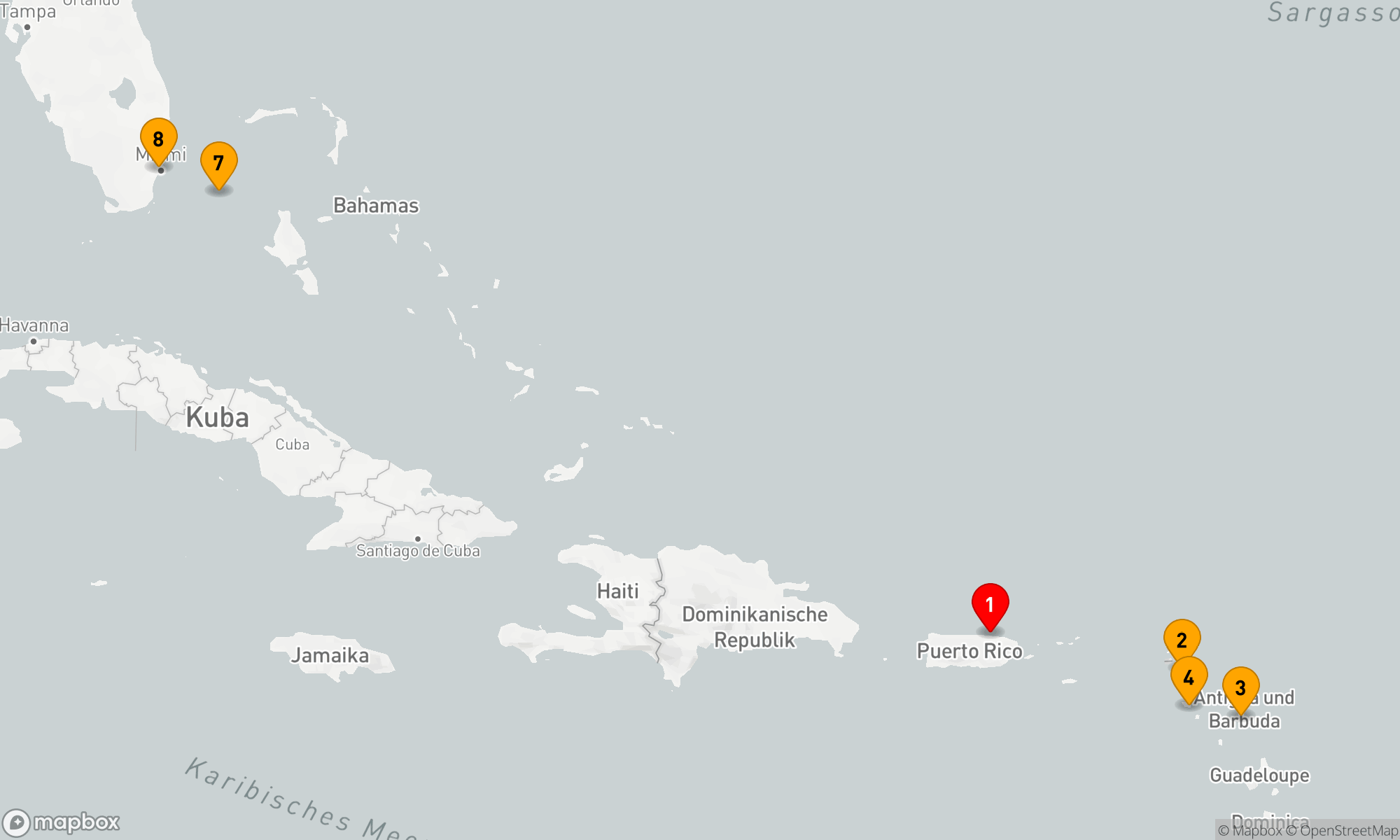 Route 7 Nächte - Karibische Eleganz: Entdeckung des Paradieses