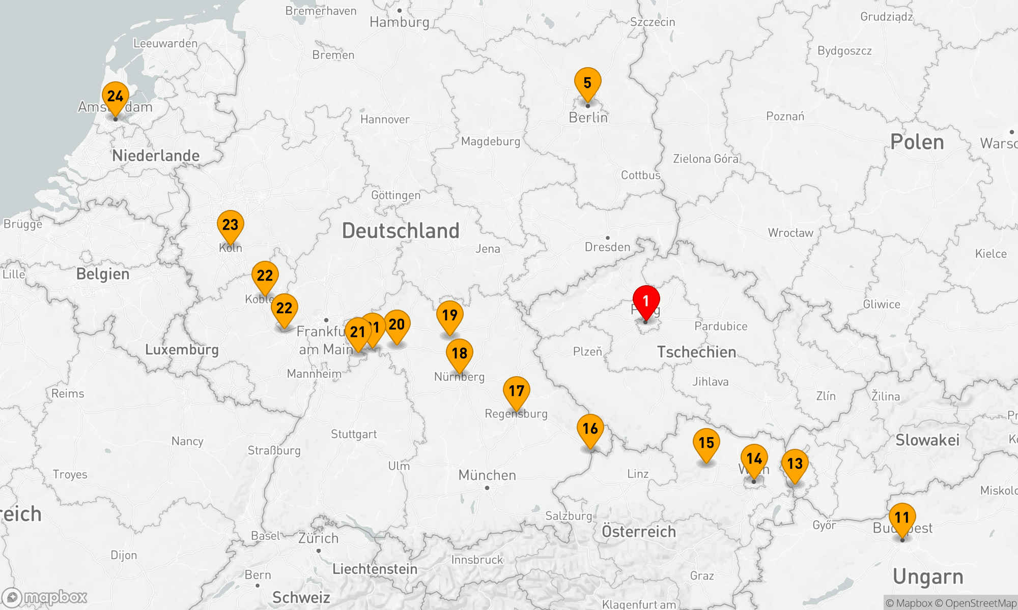 Route 24 Nächte - Osteuropäische Eskapade & Splendours of Europe