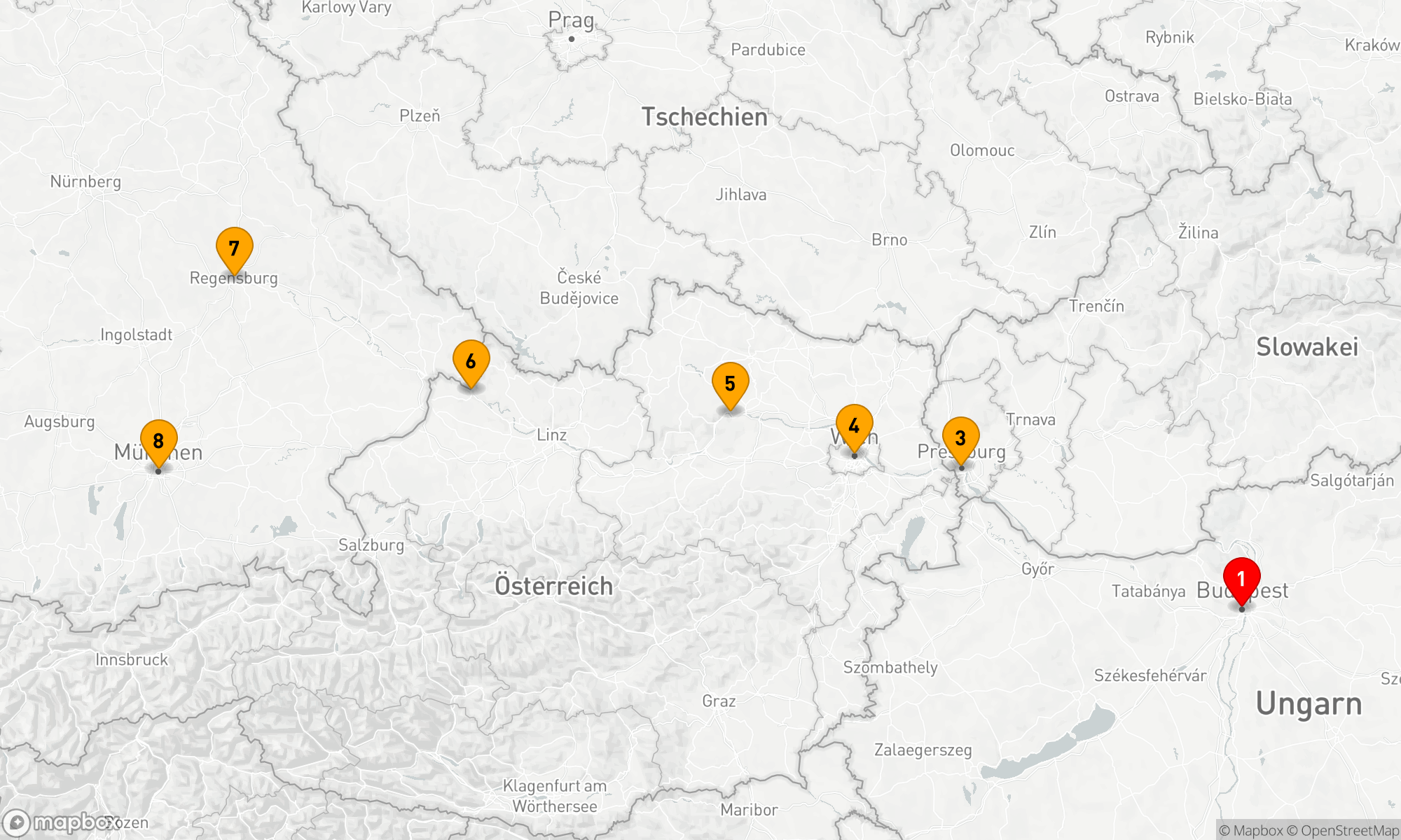 Route 9 Nächte - Donauschmankerl & Oktoberfest