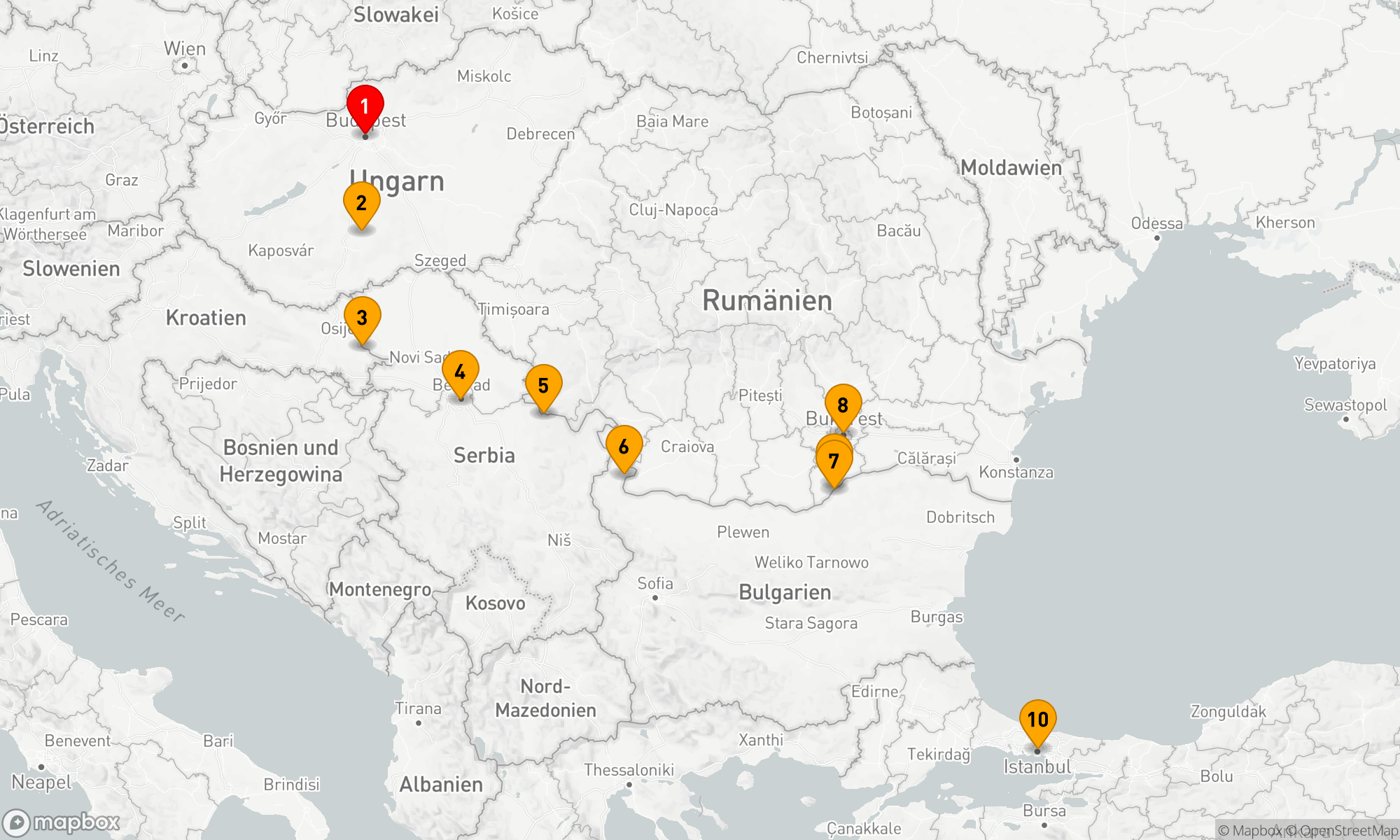 Route 11 Nächte - Verzauberung von Osteuropa & Istanbul