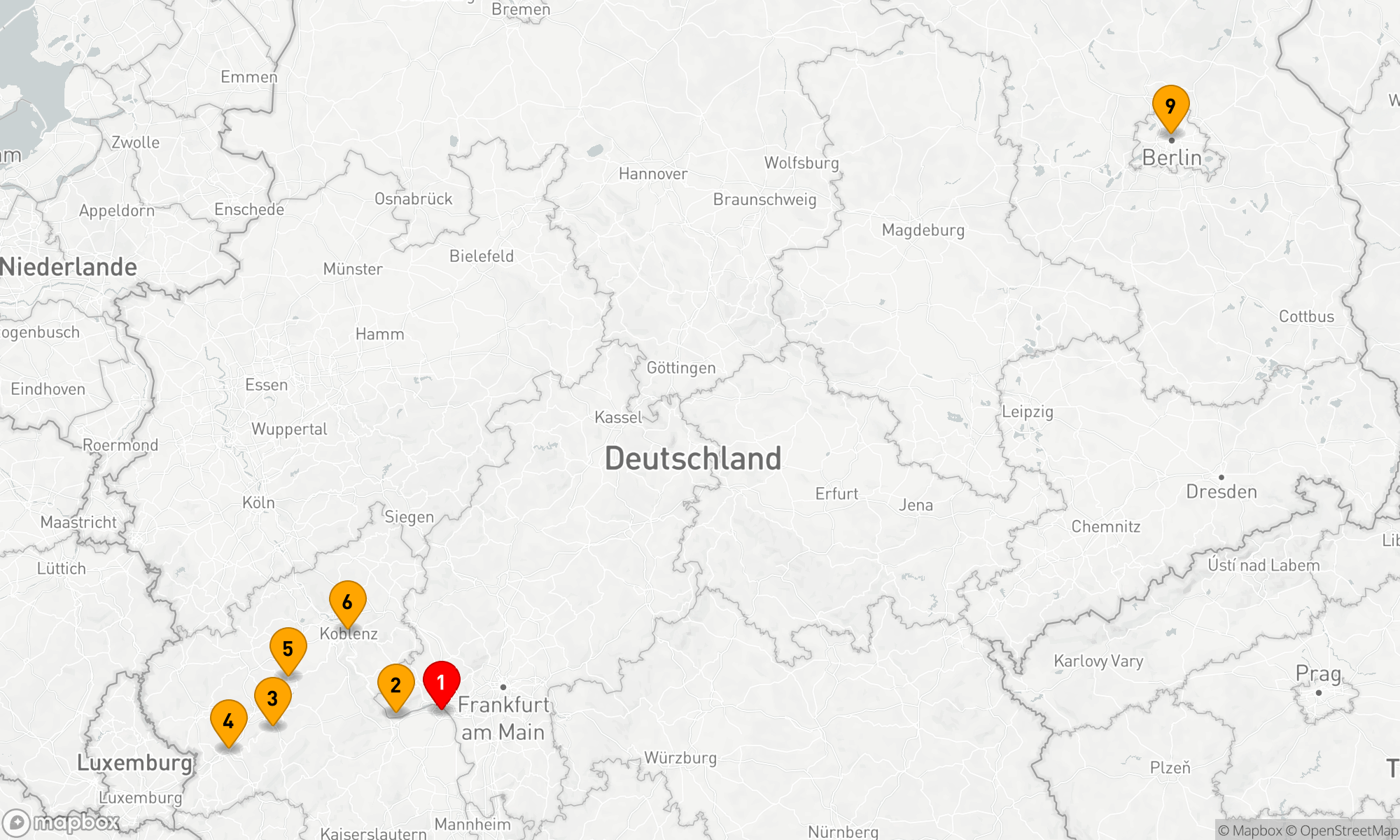Route 10 Nächte - Sagenumwobener Rhein & Mosel & Berlin