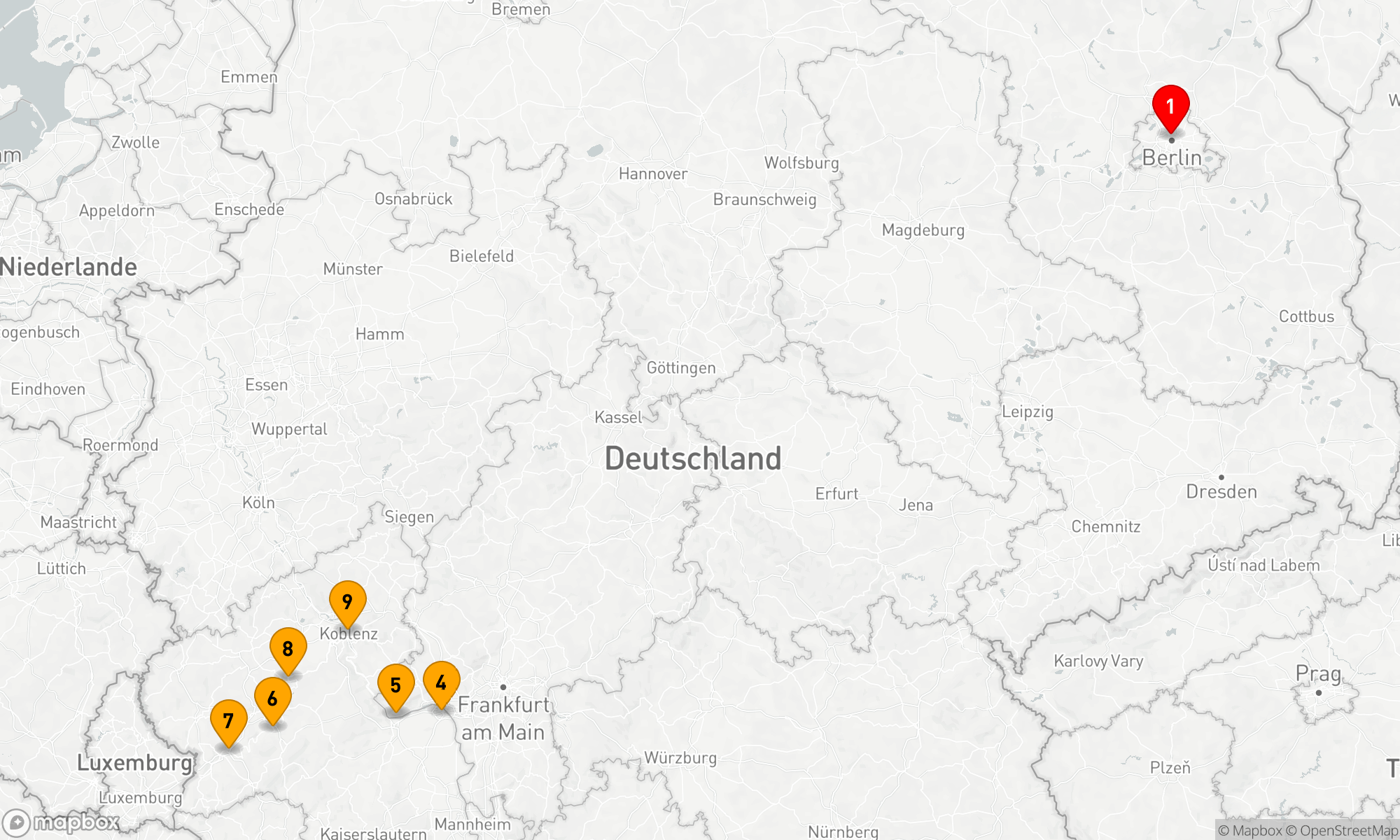 Route 10 Nächte - Berlin & Sagenhafter Rhein & Mosel