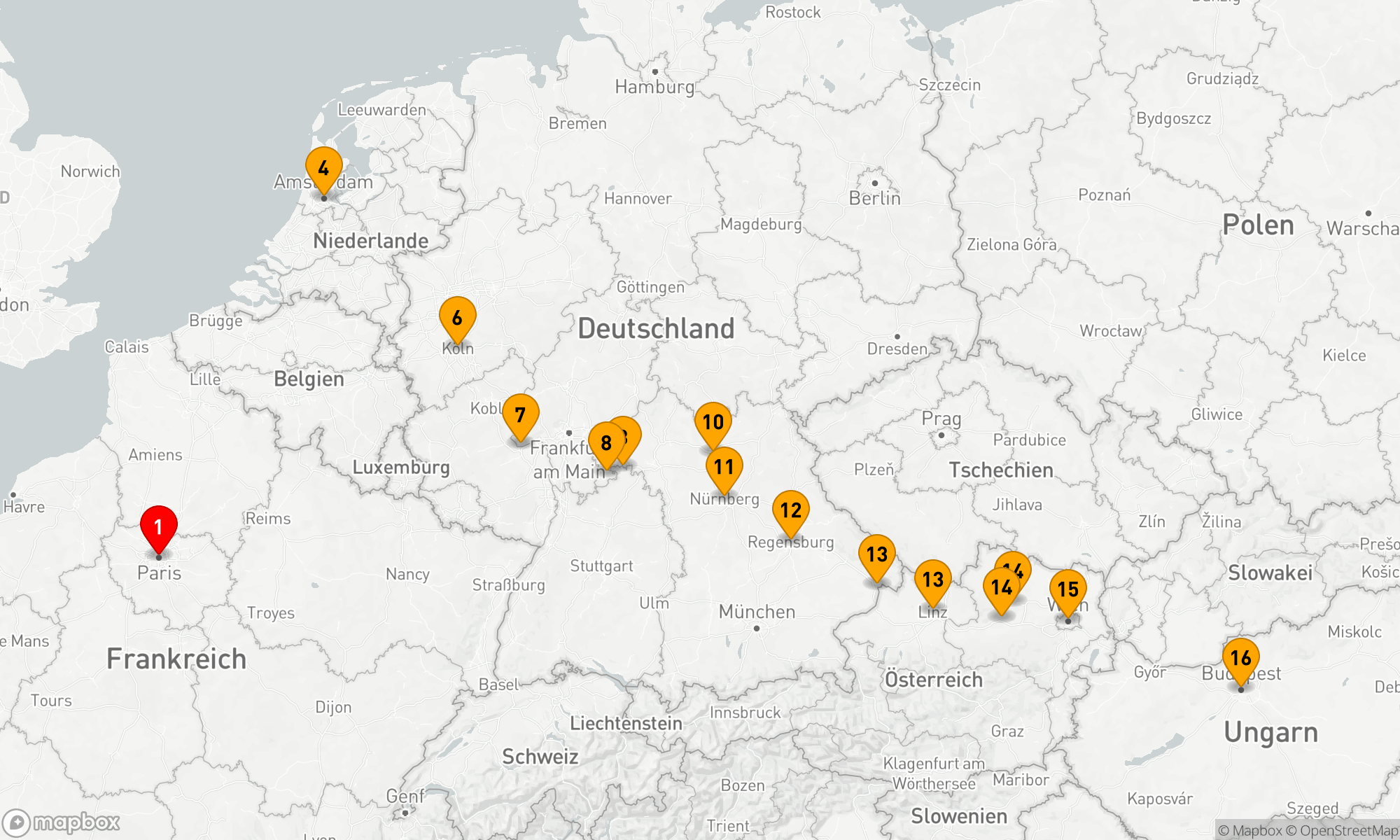 Route 17 Nächte - Weihnachten und Neujahr mit Paris