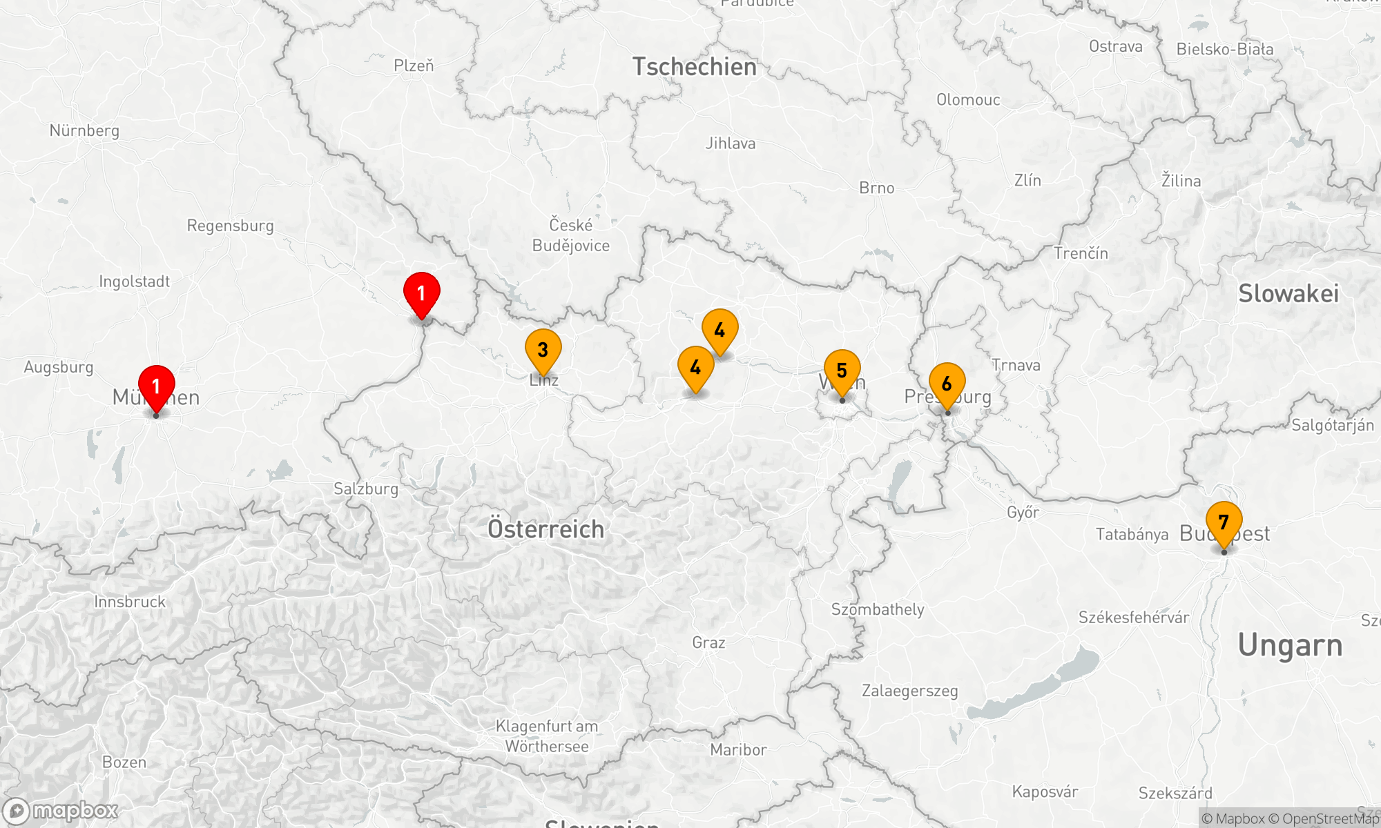 Route 7 Nächte - Juwelen der Donau