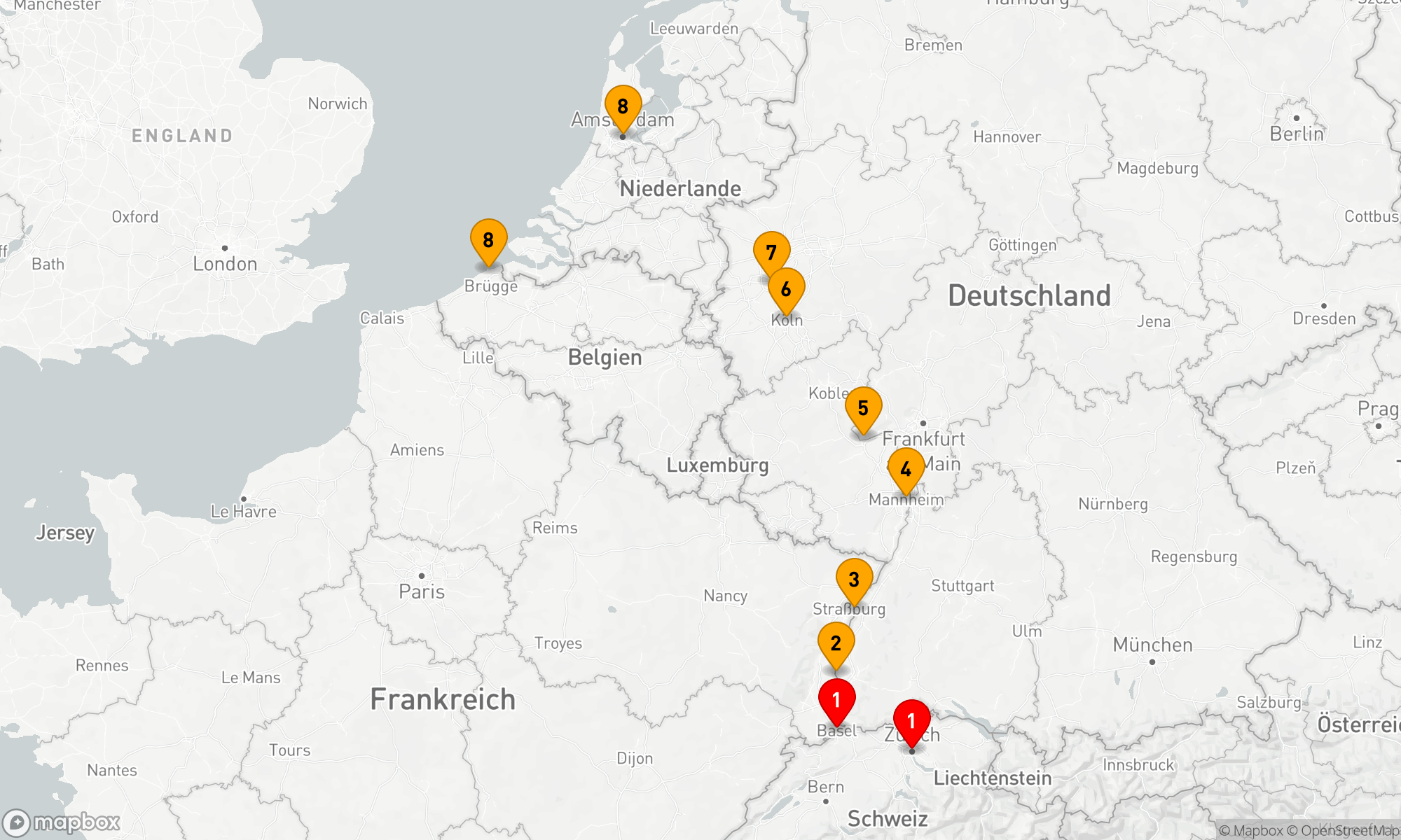 Route 10 Nächte - Rheinische Weihnachtsmärkte mit Brügge