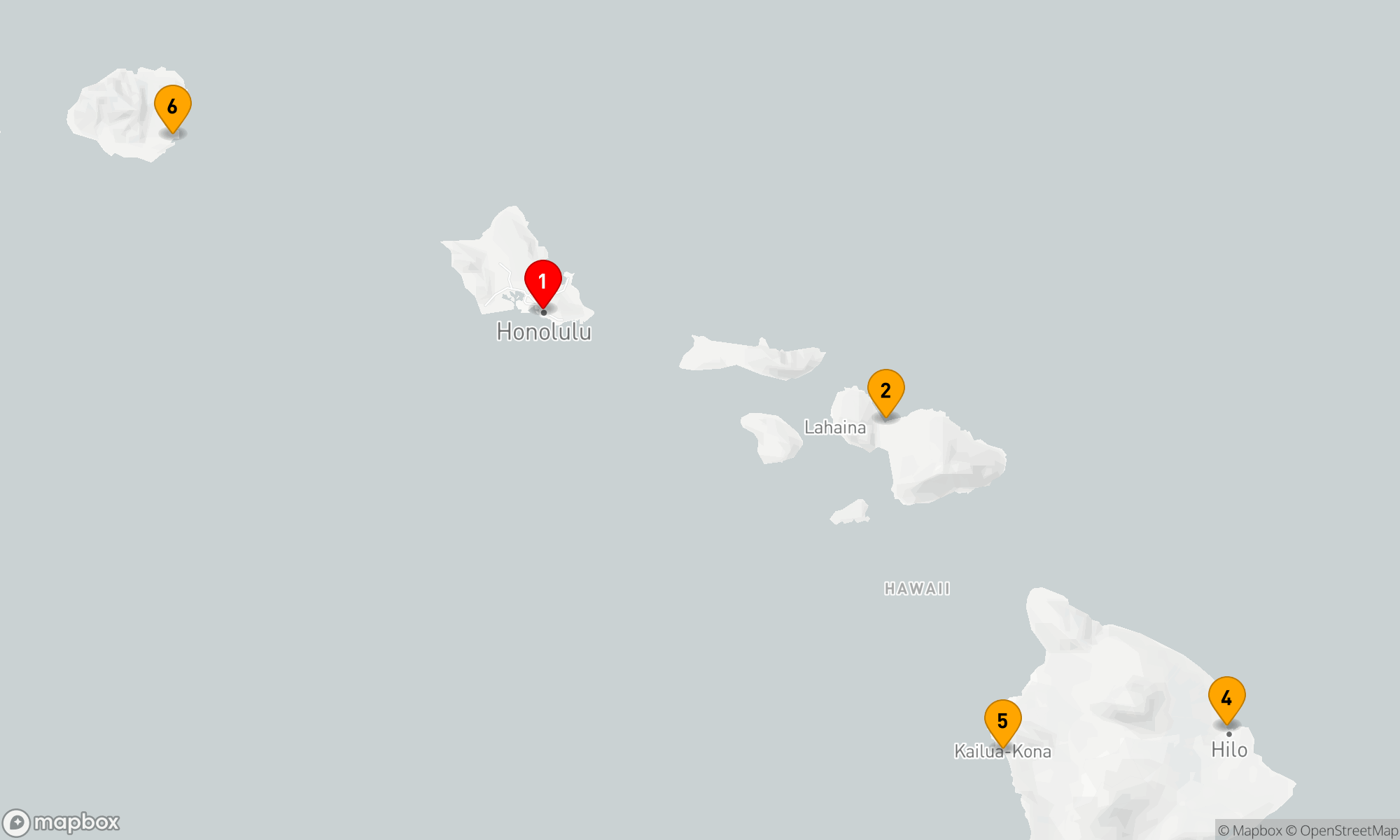 Route 7 Nächte - Inselabenteuer Hawaii