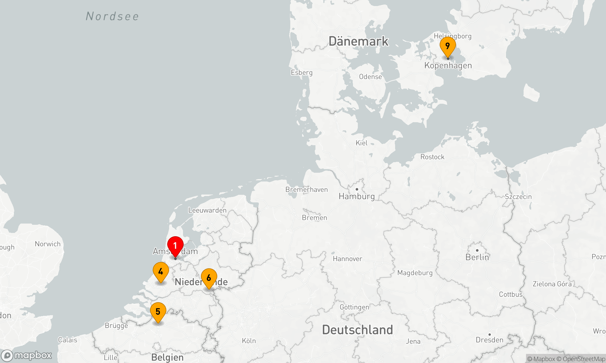 Route 10 Nächte - Holland & Belgien in voller Blüte & Kopenhagen