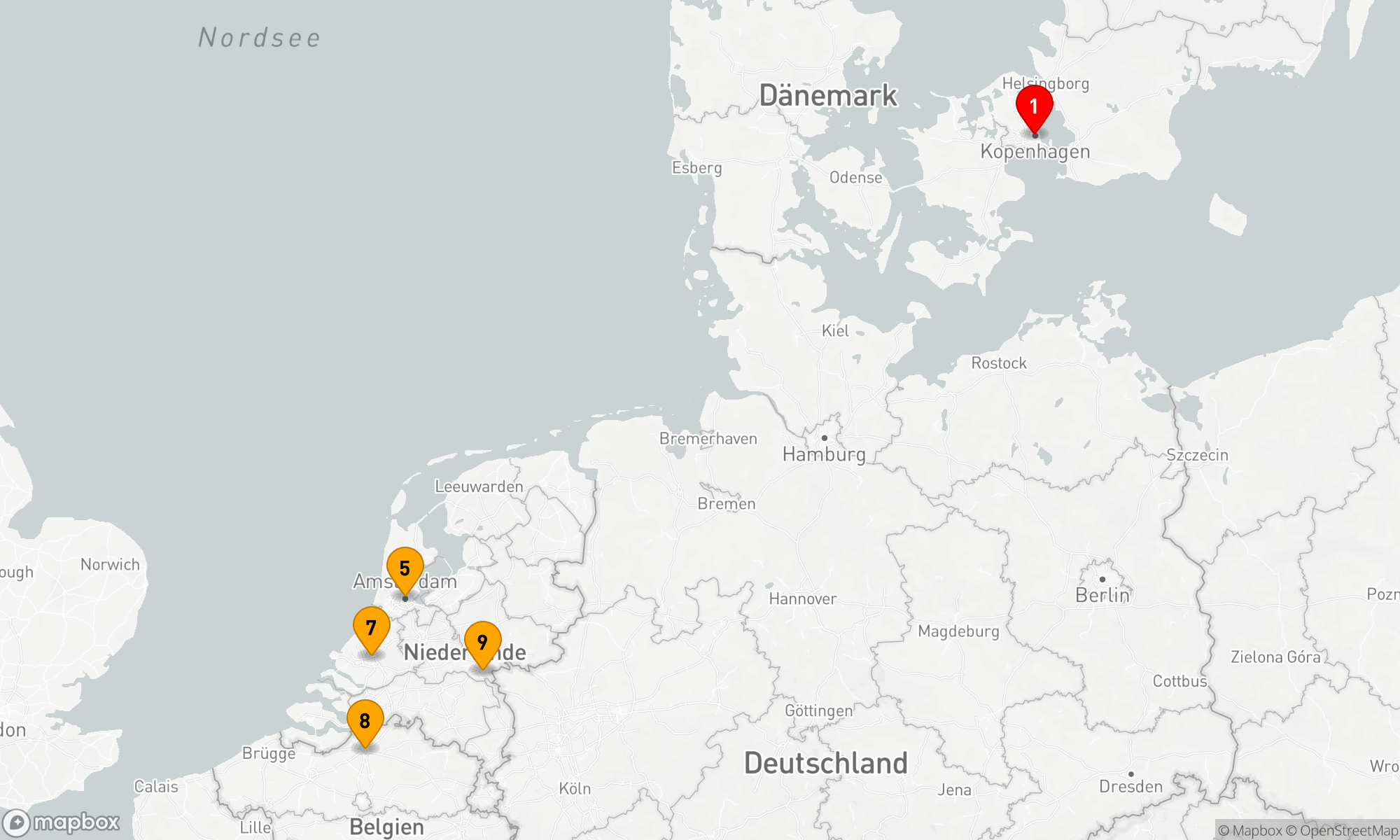 Route 10 Nächte - Kopenhagen & Holland & Belgien in voller Blüte