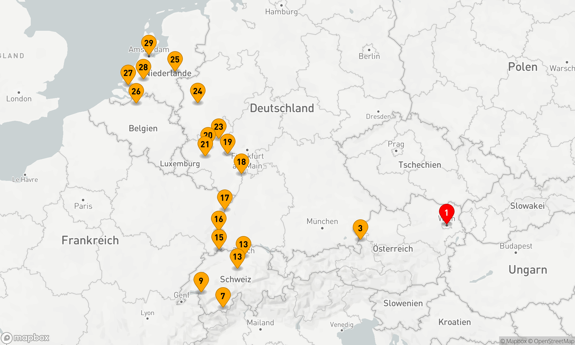 Route 28 Nächte - Romantischer Rhein & Mosel mit Wundern der Schweiz & Österreich