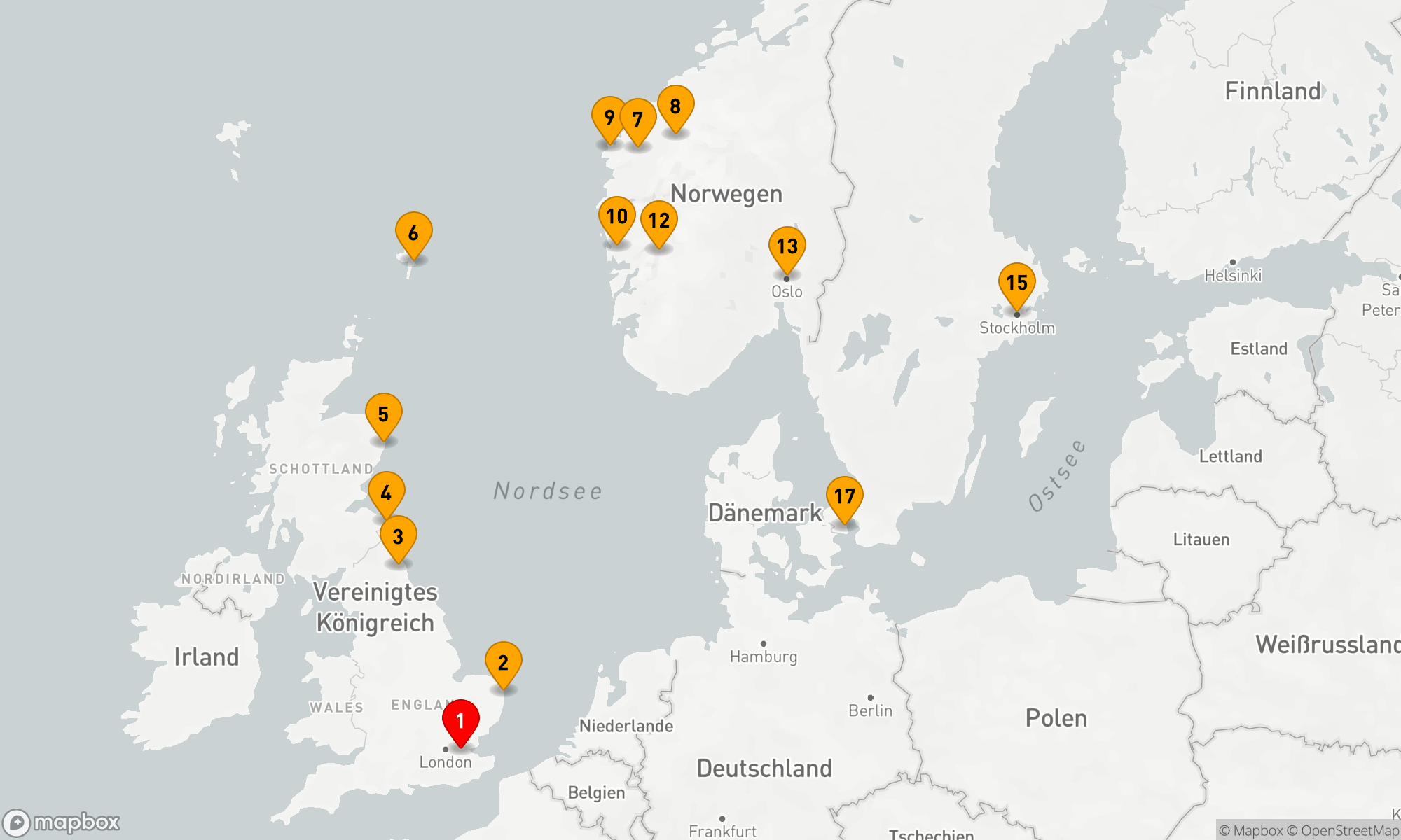 Route 18 Nächte - Skandinavische Entdeckung & Norwegische Fjorde - Kreuzfahrt & Landreise