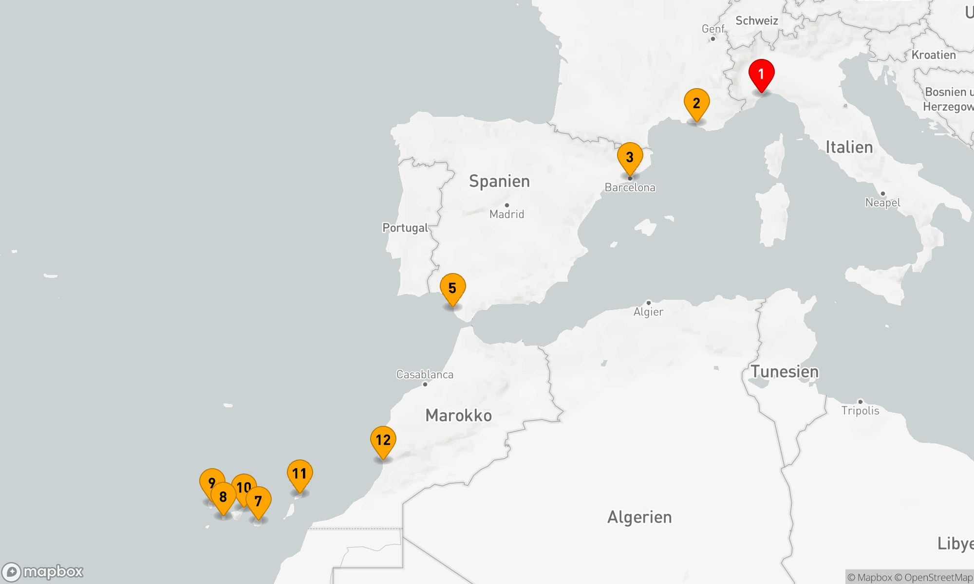 Route 13 Nächte - Mediterrane Entdeckungsreise zu den Kanarischen Oasen