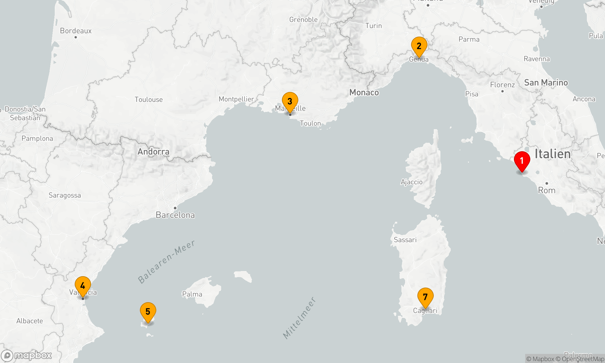 Route 6 Nächte - Mediterrane Klangreise