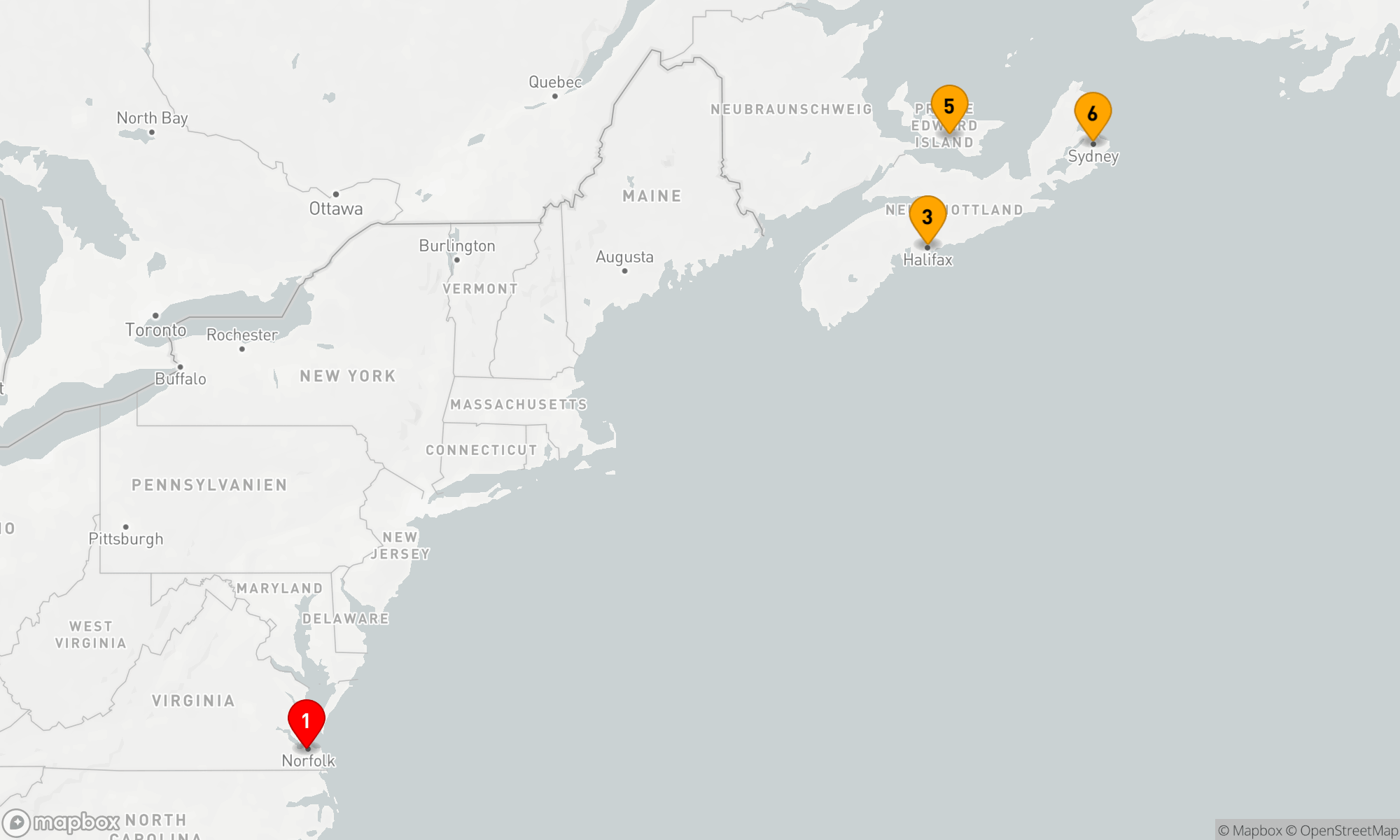 Route 8 Nächte - CANADA