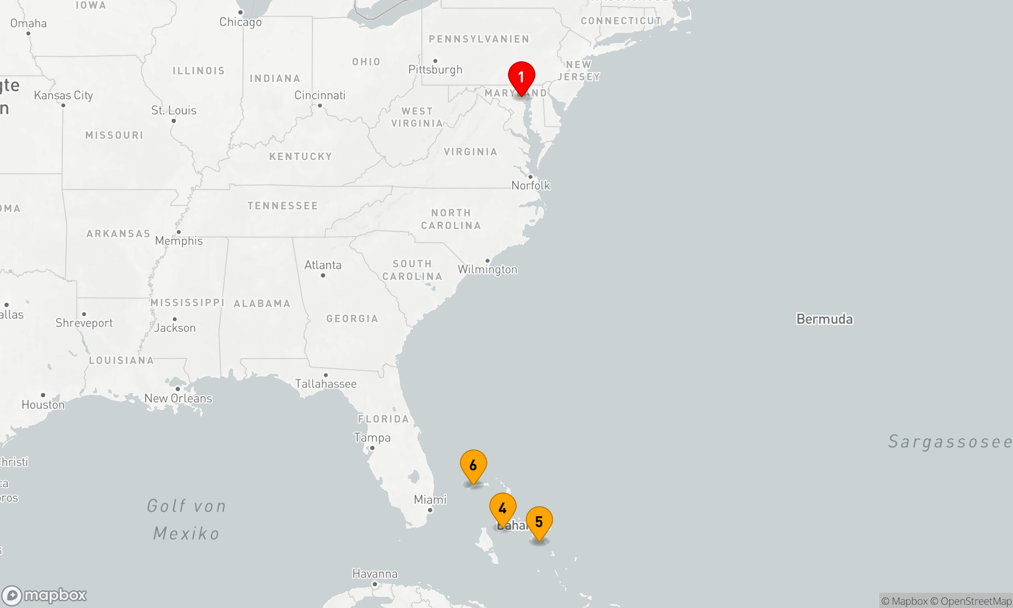 Route 7 Nächte - BAHAMAS
