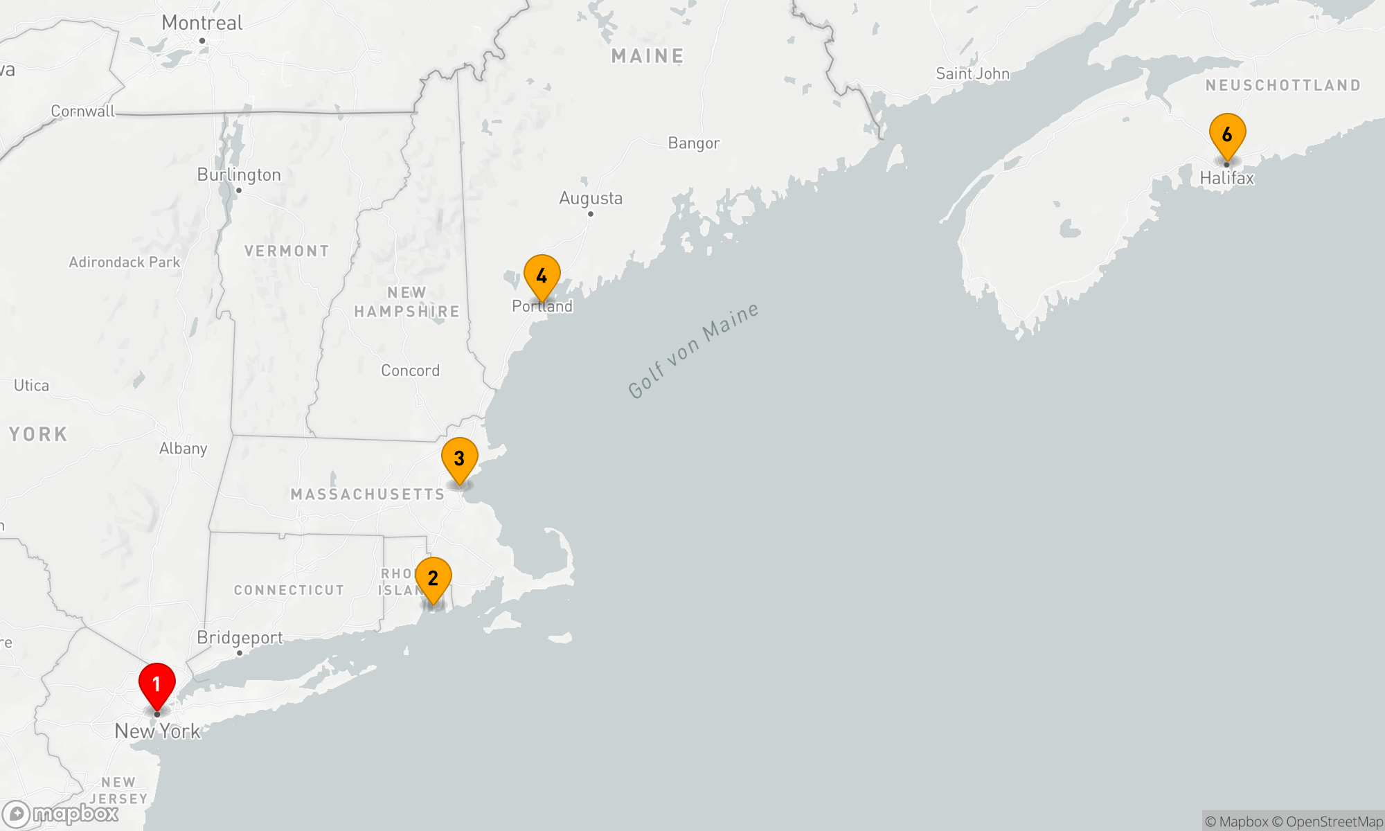 Route 7 Nächte - Das Beste aus Kanada und Neuengland