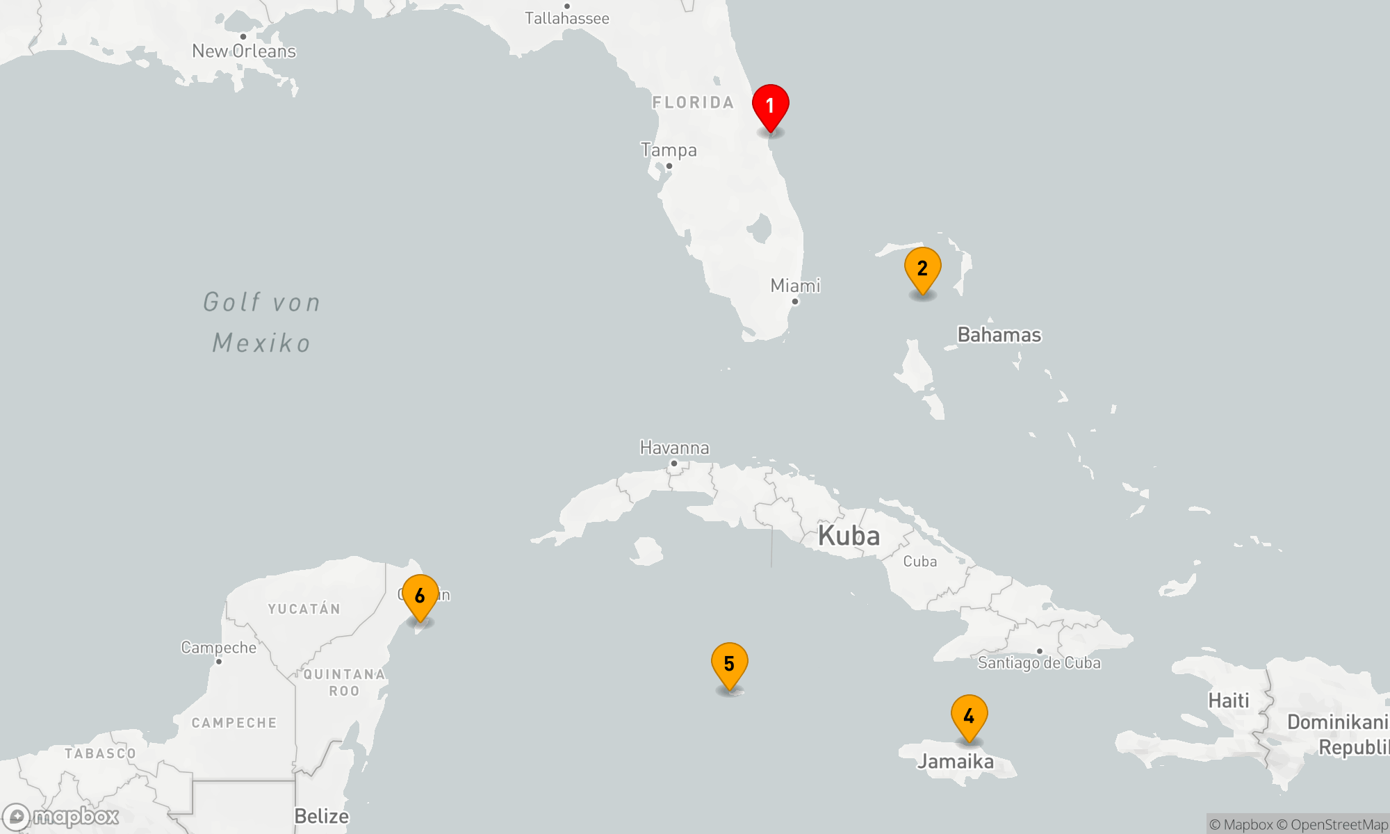 Route 7 Nächte - Karibische Inselzauber-Kreuzfahrt